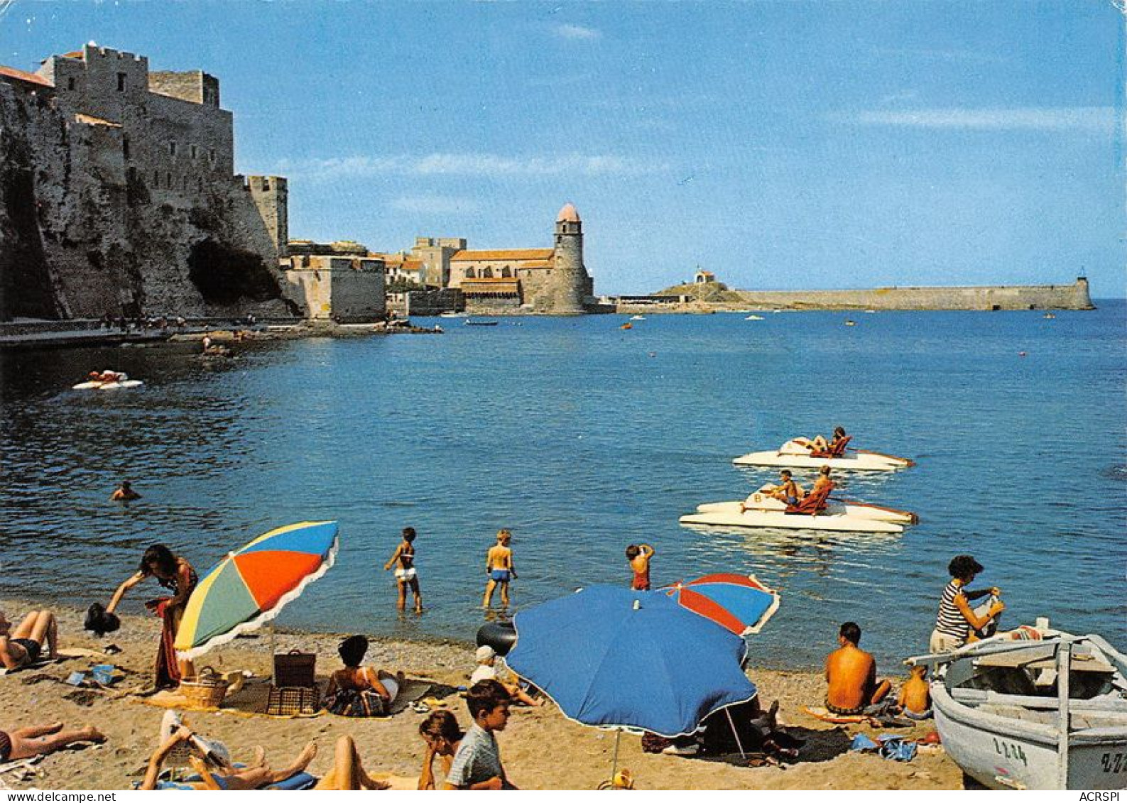 66 Collioure  Les Pédalos  (Scan R/V) N°   20   \MT9128 - Collioure