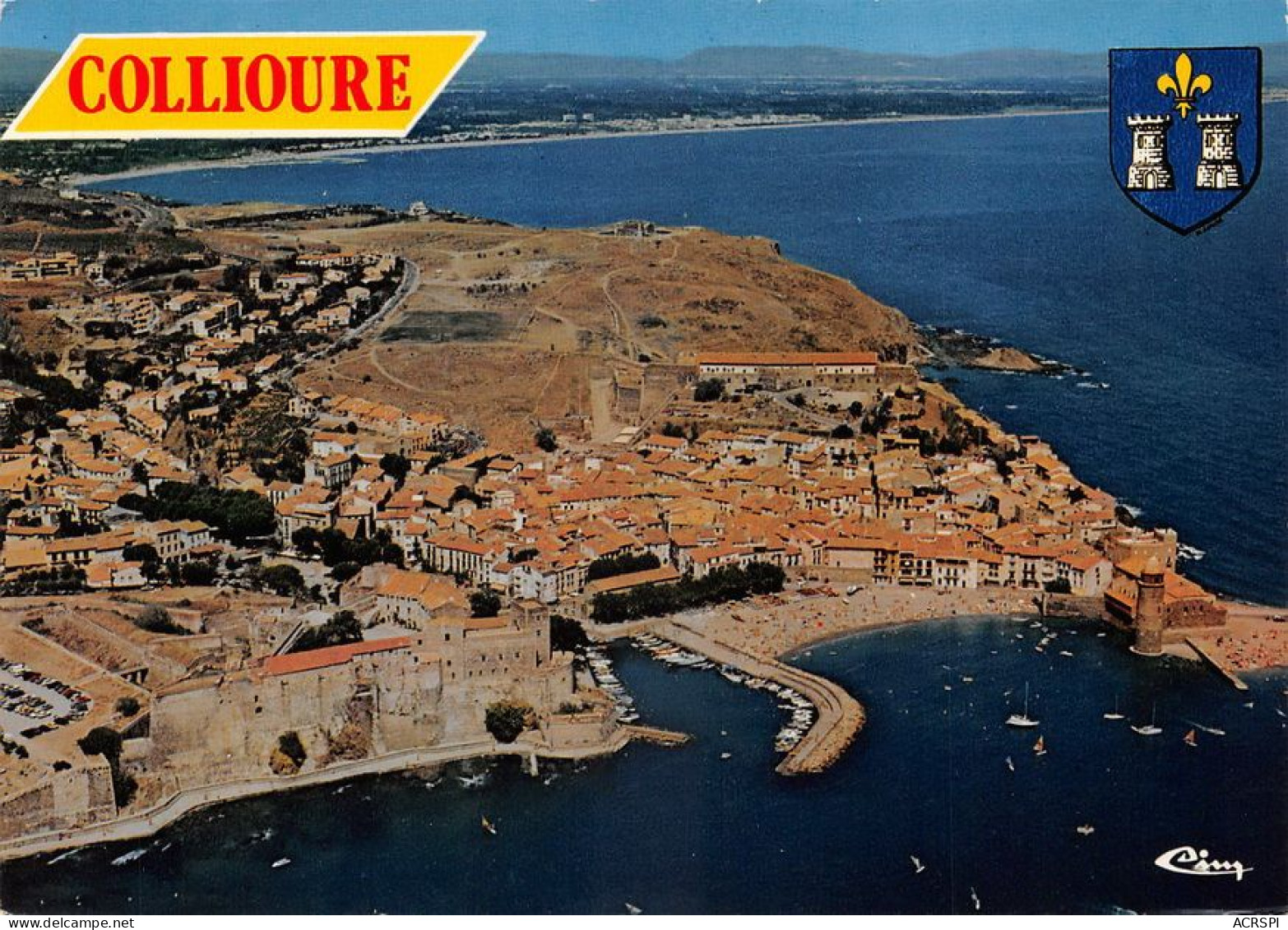 66 COLLIOURE   Port Catalan  Vue Générale Aérienne Panoramique (Scan R/V) N°   52   \MT9127 - Collioure