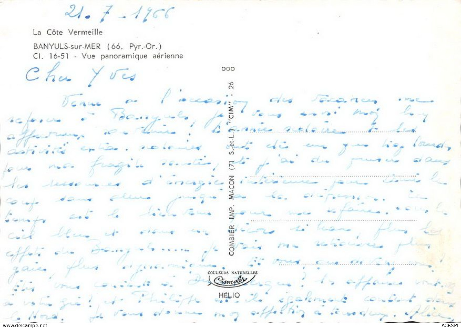 66 Banyuls-sur-Mer  Vue Panoramique Aérienne     (Scan R/V) N°   10   \MT9125 - Banyuls Sur Mer