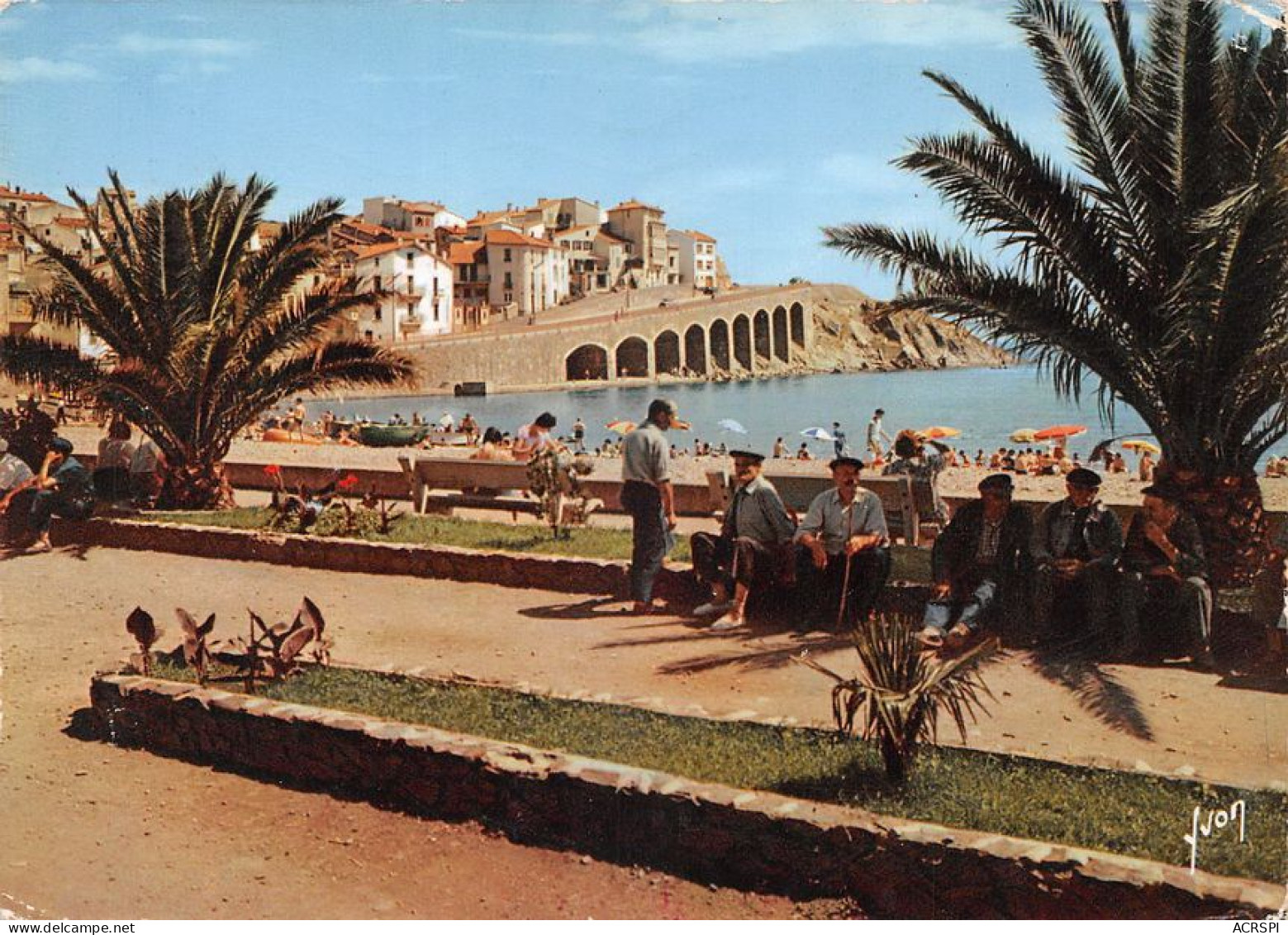 66 Banyuls-sur-Mer  Plage Et Jardins     (Scan R/V) N°   7   \MT9125 - Banyuls Sur Mer