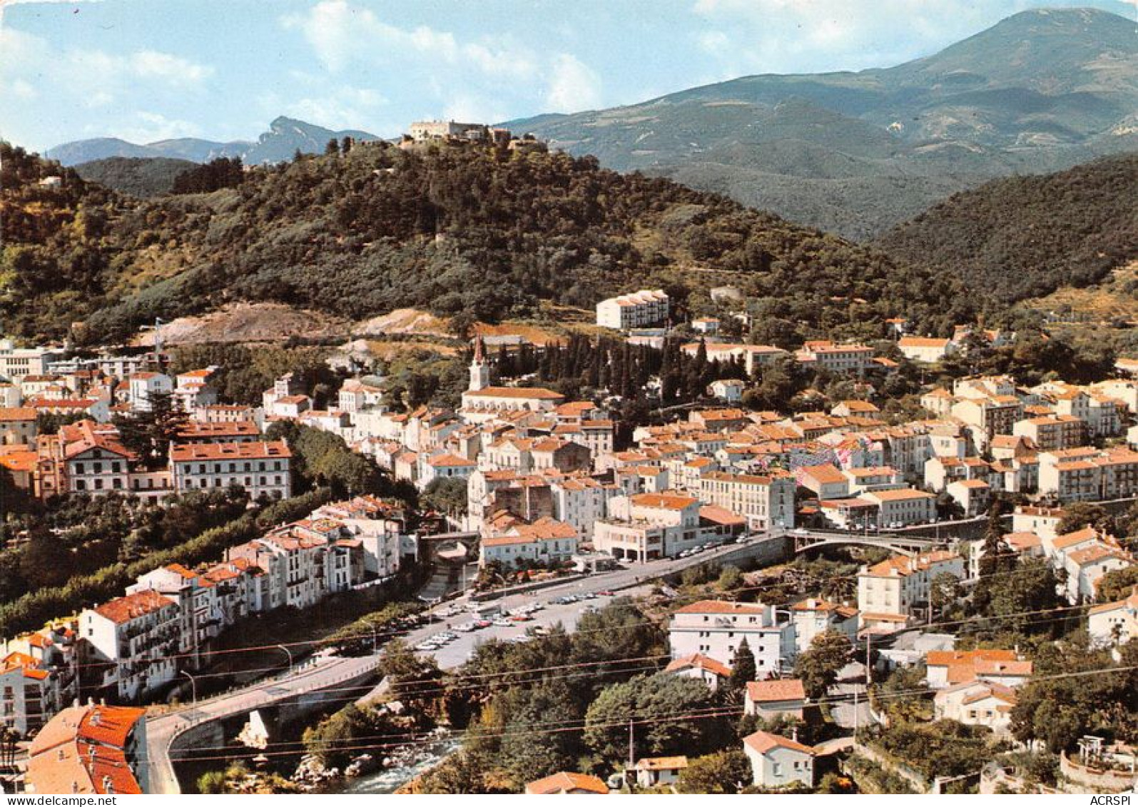 66 Amélie-les-Bains-Palalda  Vue Générale Station été Hiver (Scan R/V) N°   27   \MT9125 - Ceret