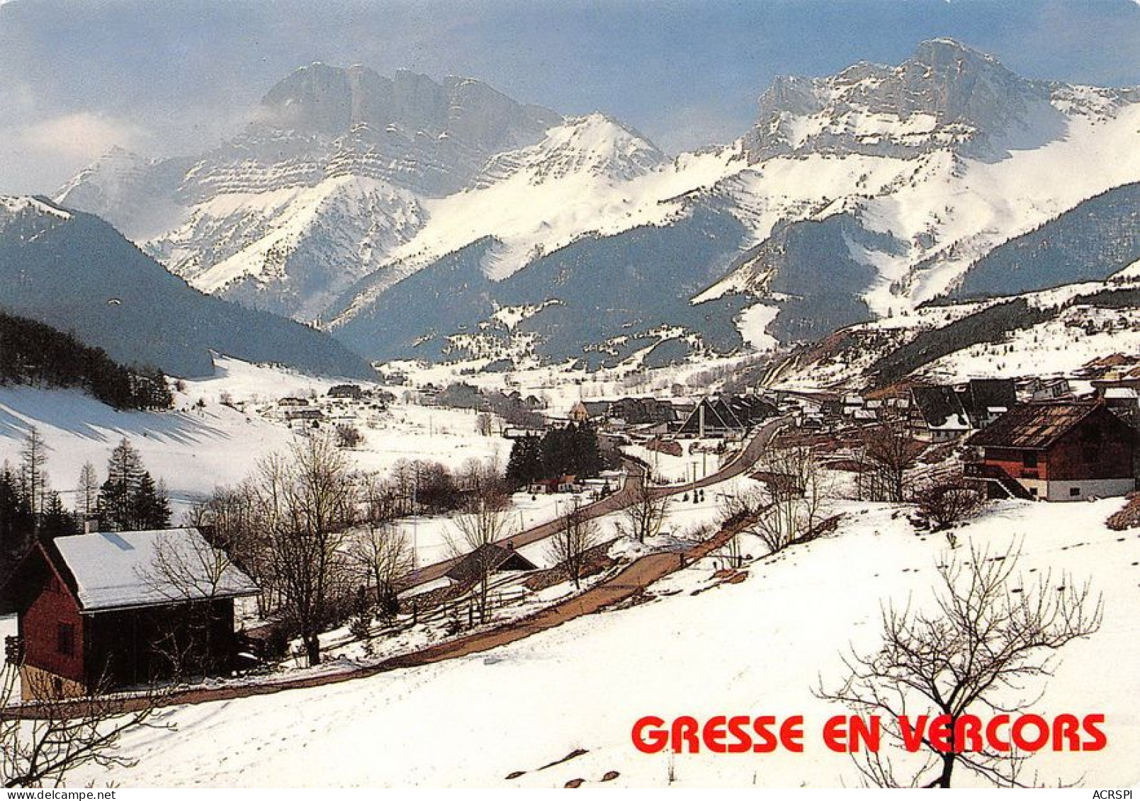 38  Gresse-en-Vercors  Vue Générale  Panoramique  (Scan R/V) N°  34   \MT9151 - Grenoble
