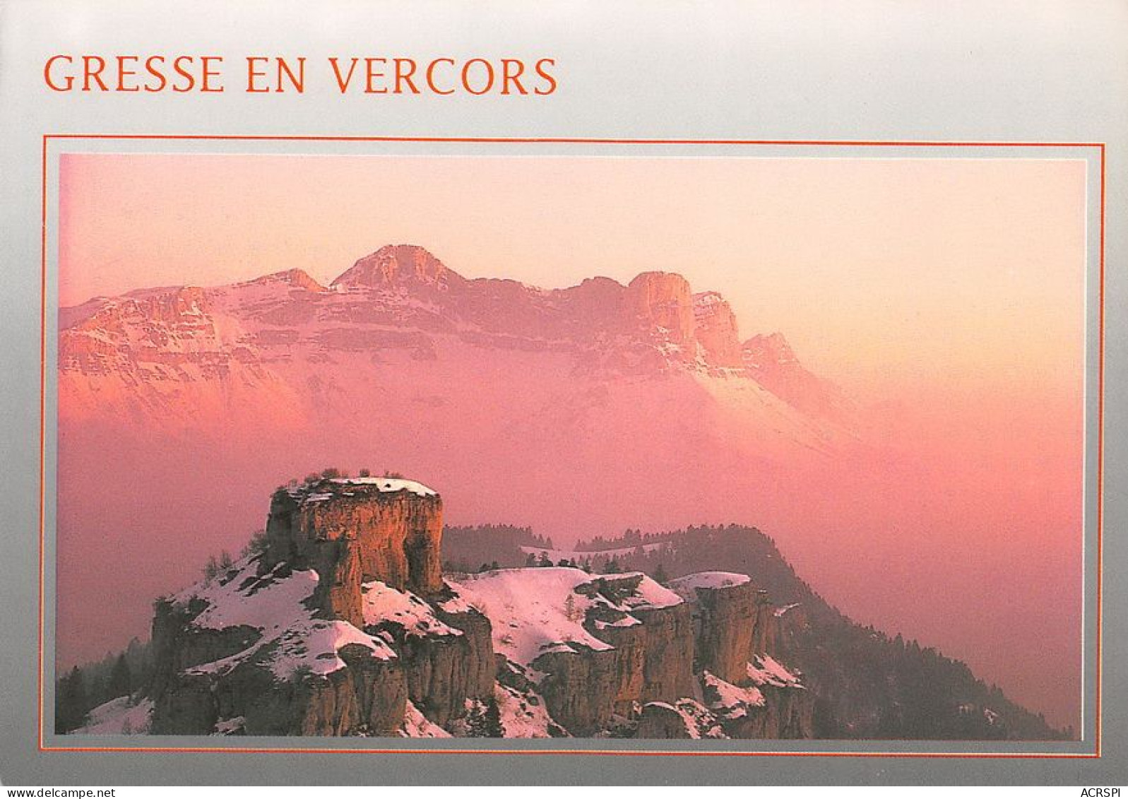 38  Gresse-en-Vercors  Le Rocher Du Chateau Vert    (Scan R/V) N°  28   \MT9151 - Grenoble