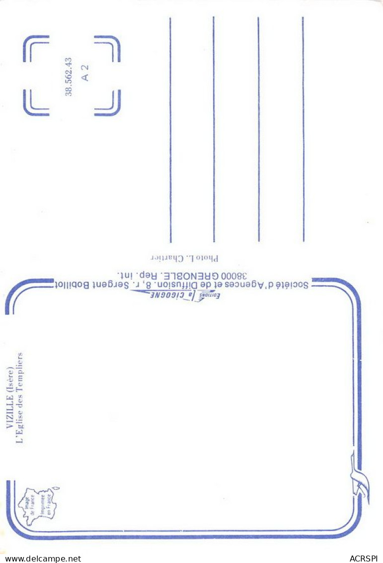 38 VIZILLE église Des Templiers                (Scan R/V) N°   1   \MT9148 - Vizille