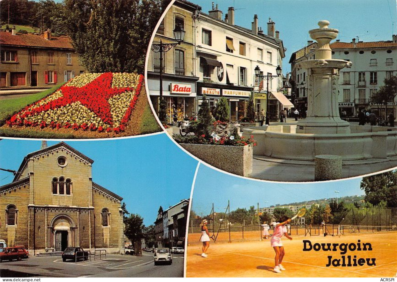 38   Bourgoin-Jallieu  Bata Parfumerie Tennis Temple Fontaine  (Scan R/V) N°   17   \MT9148 - Bourgoin