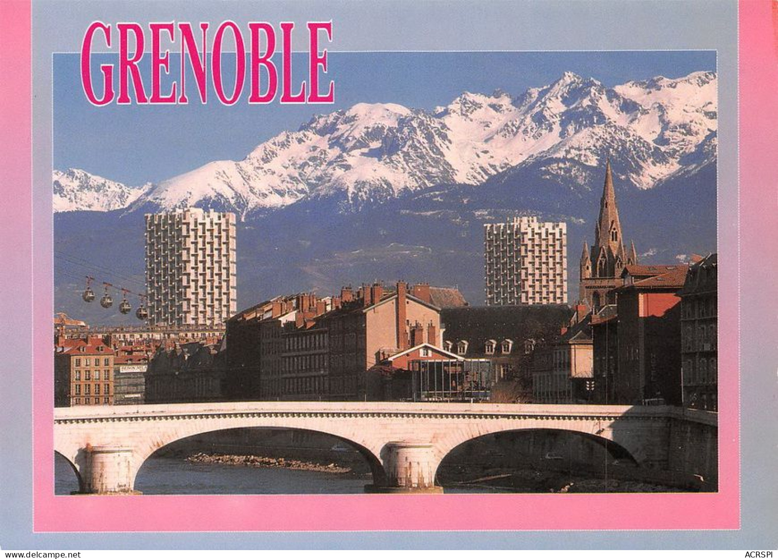 38 GRENOBLE  Le Pont Marius Gontard Et Le Téléphérique De La Bastille   (Scan R/V) N°   40   \MT9145 - Grenoble
