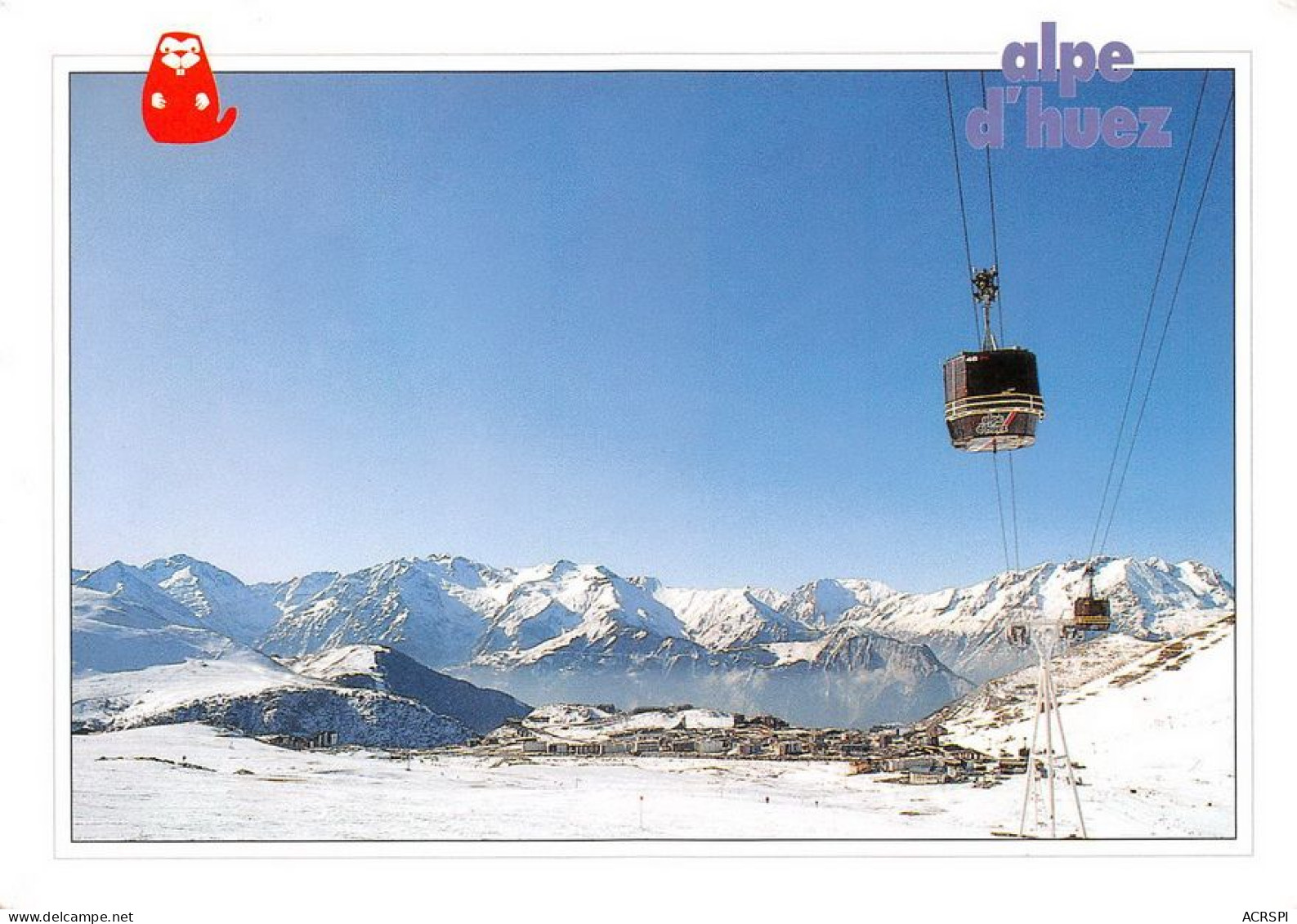 38  L'Alpe D'Huez Vue Générale  (Scan R/V) N°   29   \MT9144 - Bourg-d'Oisans