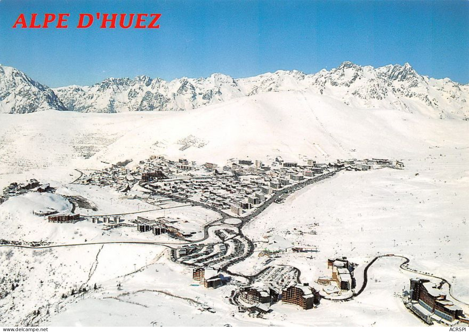 38  L'Alpe D'Huez  Vue Générale Aérienne (Scan R/V) N°   32   \MT9144 - Bourg-d'Oisans
