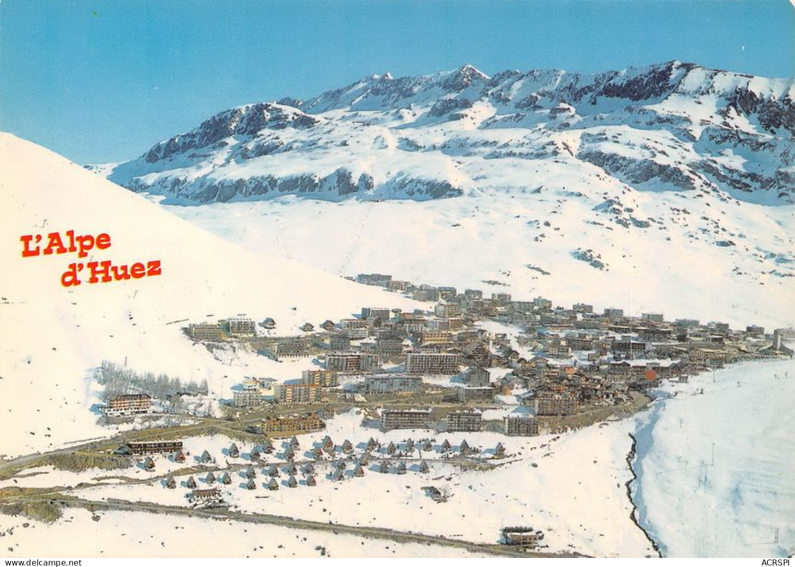 38  L'Alpe D'Huez  Vue Générale Panoramique Aérienne  (Scan R/V) N°   46   \MT9144 - Bourg-d'Oisans