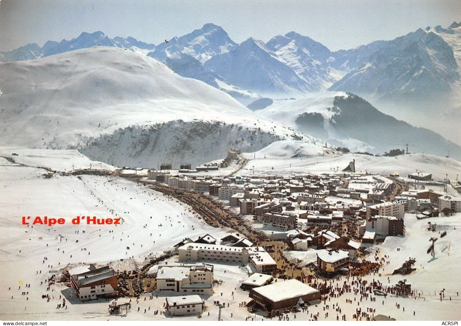 38  L'Alpe D'Huez  Vue Panoramique Aérienne  (Scan R/V) N°   38   \MT9144 - Bourg-d'Oisans