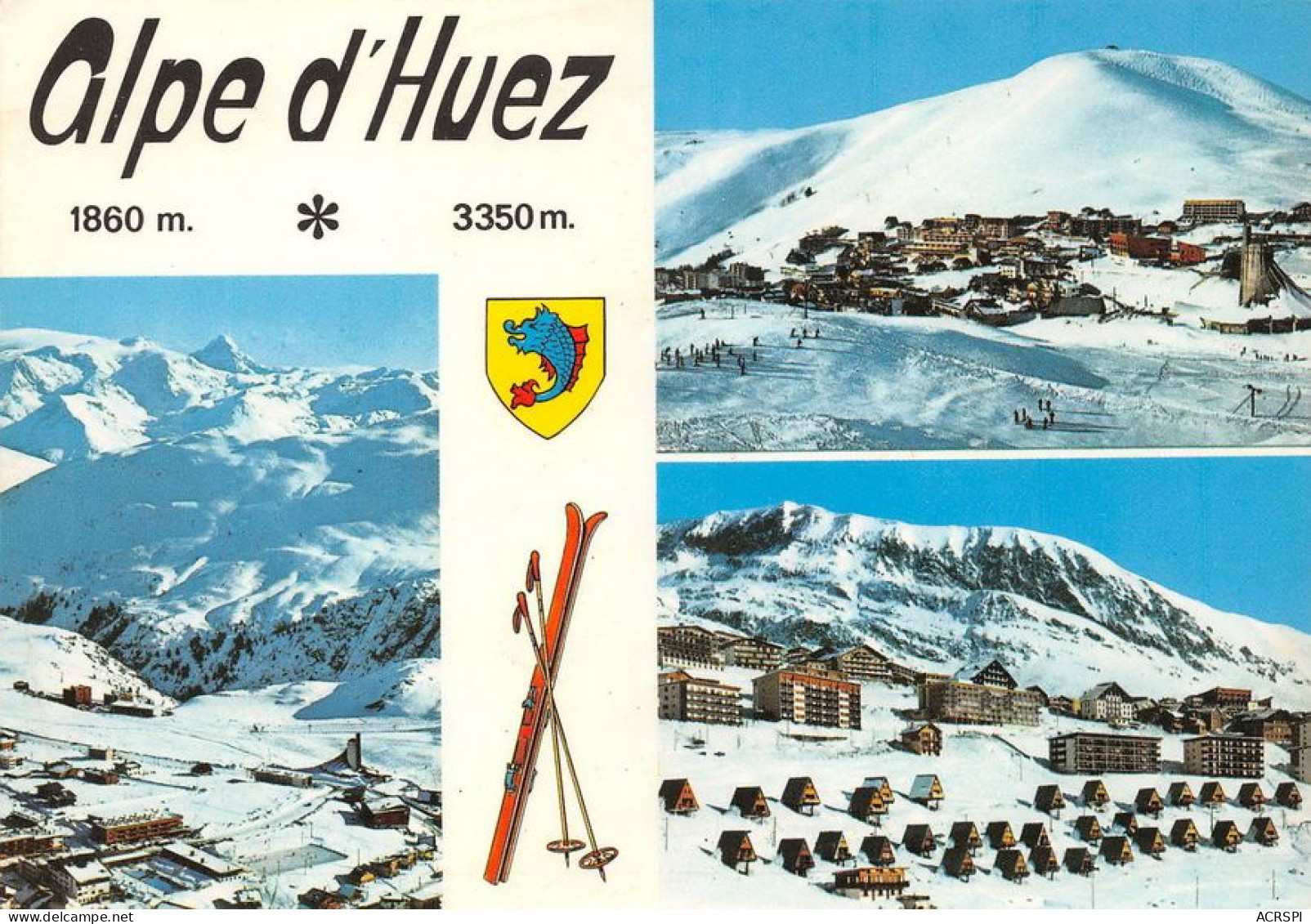 38  L'Alpe D'Huez  1860 à 3350 M (Scan R/V) N°   54   \MT9144 - Bourg-d'Oisans