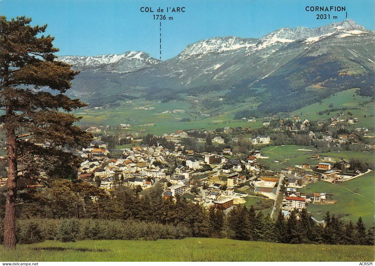 38  Villard-de-Lans  Vue Générale Col De L'Arc Et Cornafion  (Scan R/V) N°   20  \MT9143 - Villard-de-Lans