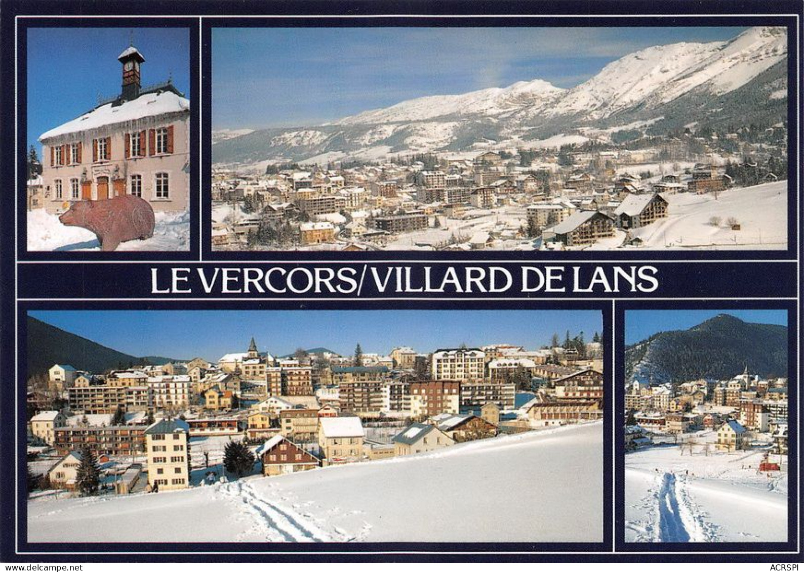 38  Villard-de-Lans   Vue Générale Du Village Sous La Neige  (Scan R/V) N°   37  \MT9143 - Villard-de-Lans