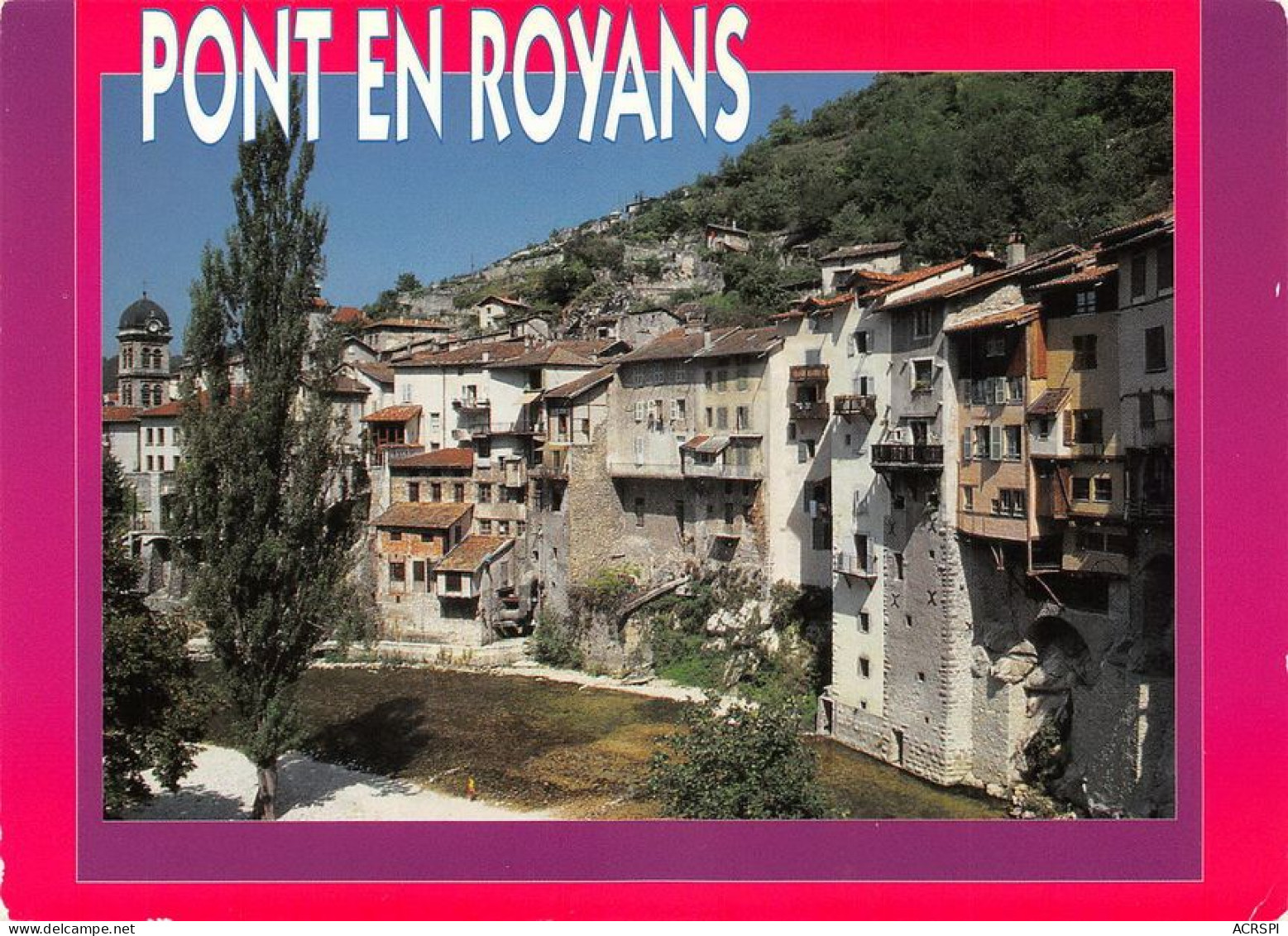 38 Pont-en-Royans Les Maisons Au Bord De La Rivière             (Scan R/V) N°   8   \MT9142 - Pont-en-Royans