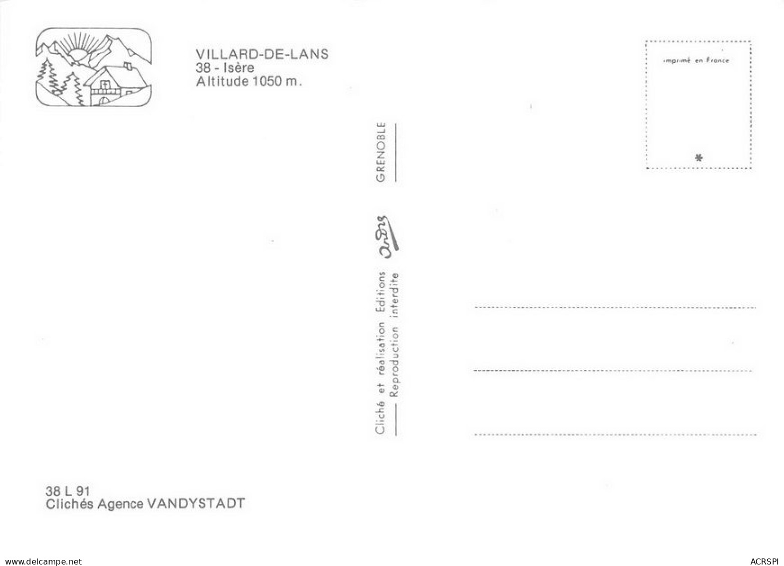 38  Villard-de-Lans   Multivue (Scan R/V) N°   35  \MT9143 - Villard-de-Lans