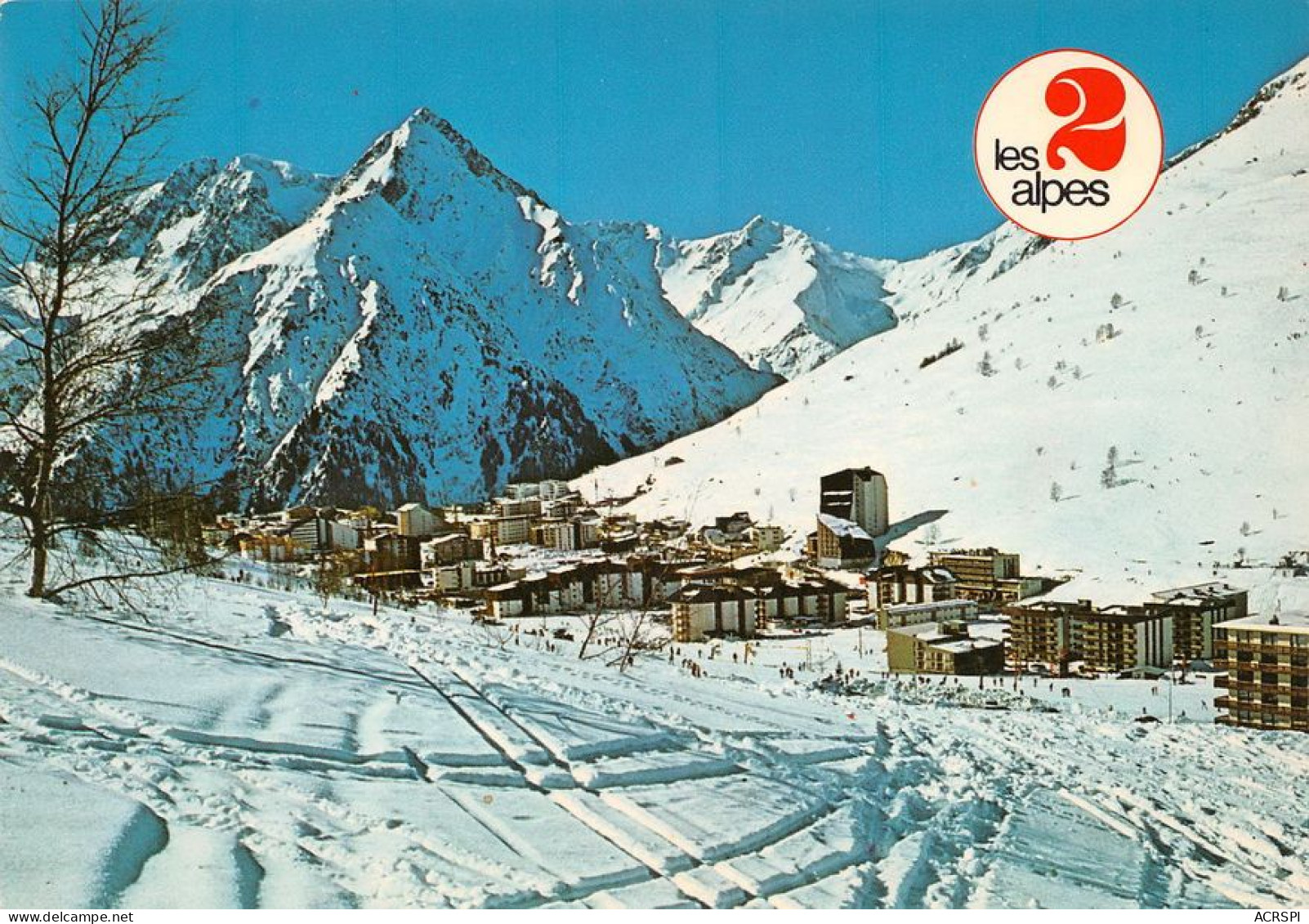 38 Les Deux Alpes  Vue Générale Panoramique Et Aiguille De Venosc (Scan R/V) N°   41   \MT9142 - Bourg-d'Oisans