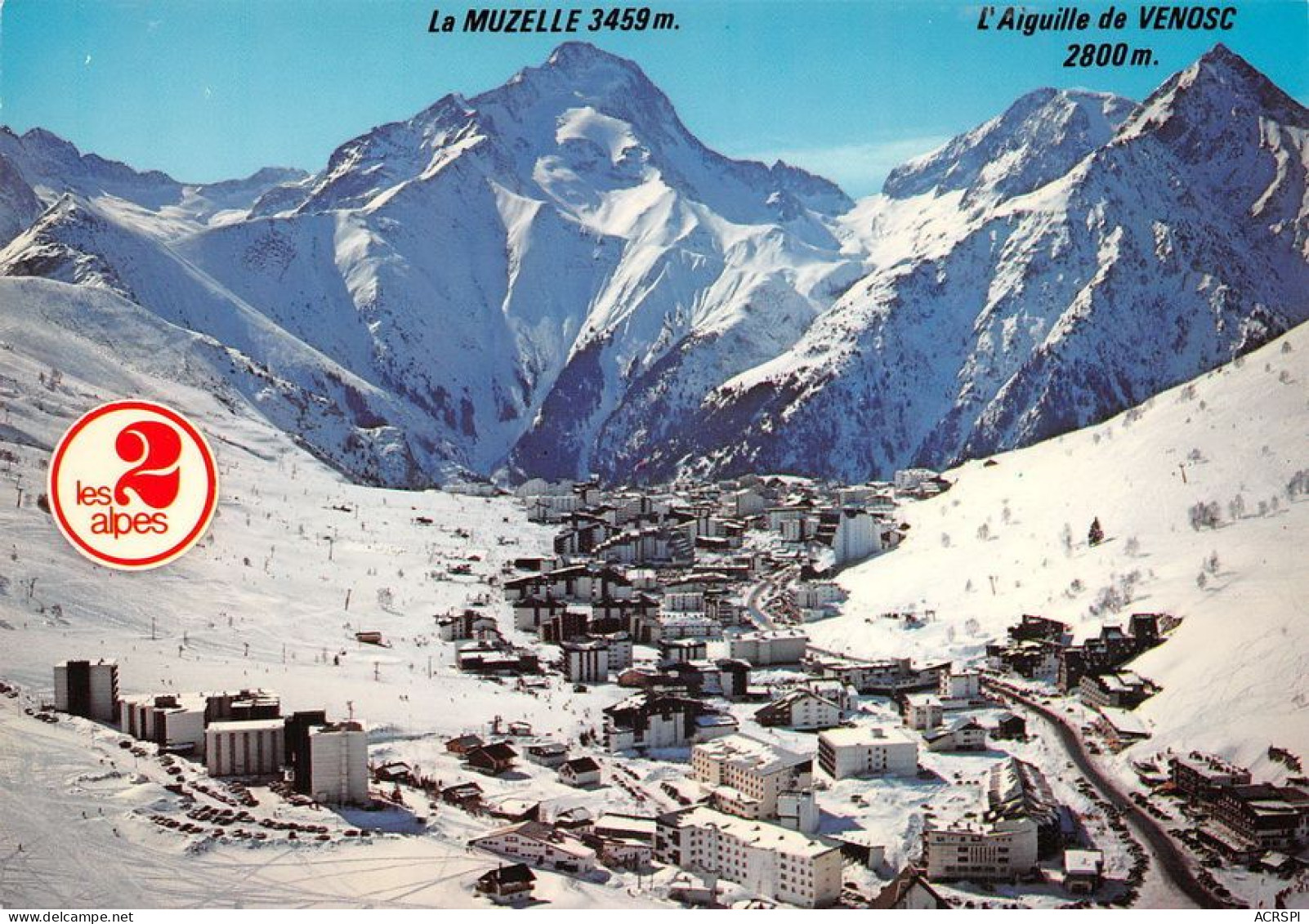 38 Les Deux Alpes  Vue Aérienne Générale   (Scan R/V) N°   55   \MT9142 - Bourg-d'Oisans