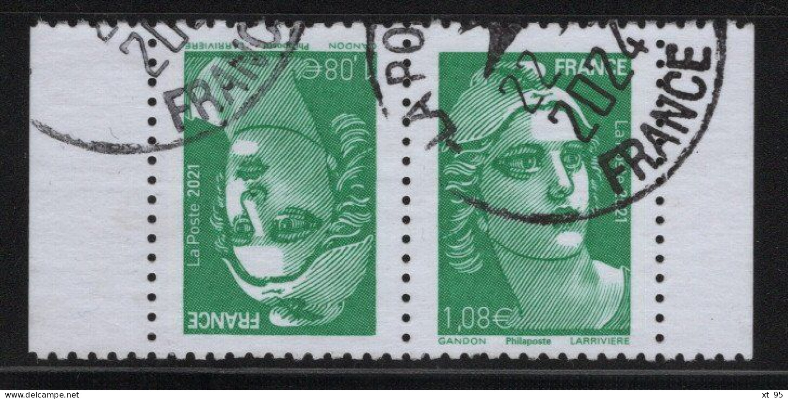 France - N°5496a - Marianne De Gandon - Paire Tete Beche - Oblitere - Used Stamps