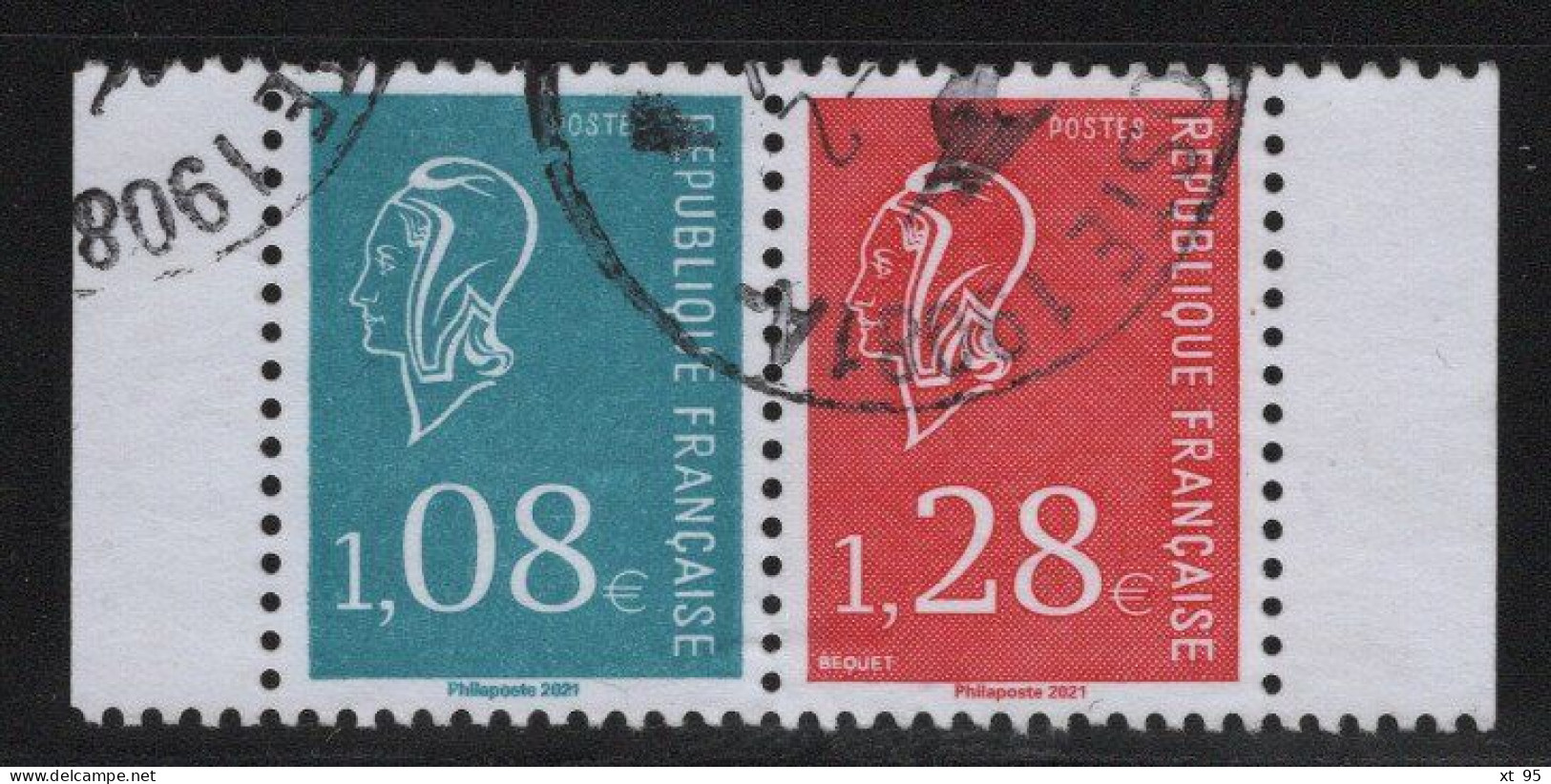 France - N°5535 + 5536 - Paire Du Carnet - Marianne De Bequet - Oblitere - Used Stamps