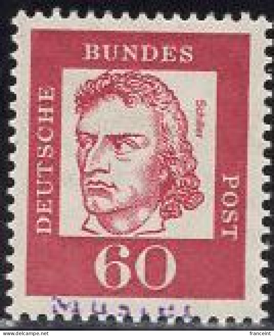 GERMANY(1962) Schiller. MUSTER (specimen) Overprint. Scott No 834. - Sonstige & Ohne Zuordnung