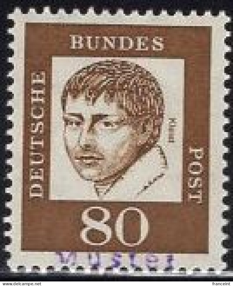 GERMANY(1961) Heinrich Von Kleist. MUSTER (specimen) Overprint. Scott No 836. - Sonstige & Ohne Zuordnung