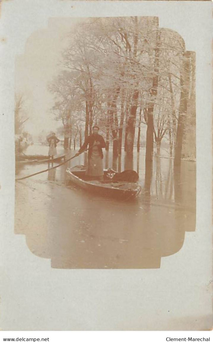 VIRY CHATILLON - Barques - Carte Photo - état - Viry-Châtillon