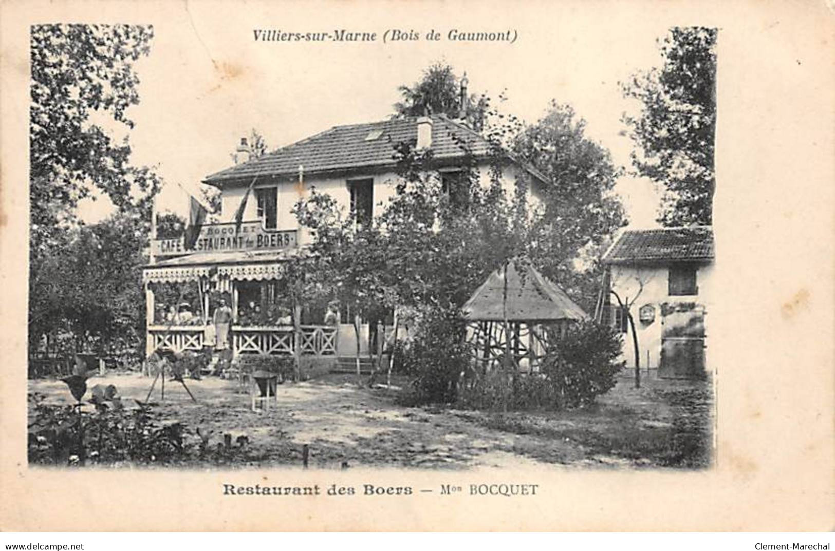 VILLIERS SUR MARNE - Restaurant Des Boers - Mon BOCQUET - Très Bon état - Villiers Sur Marne