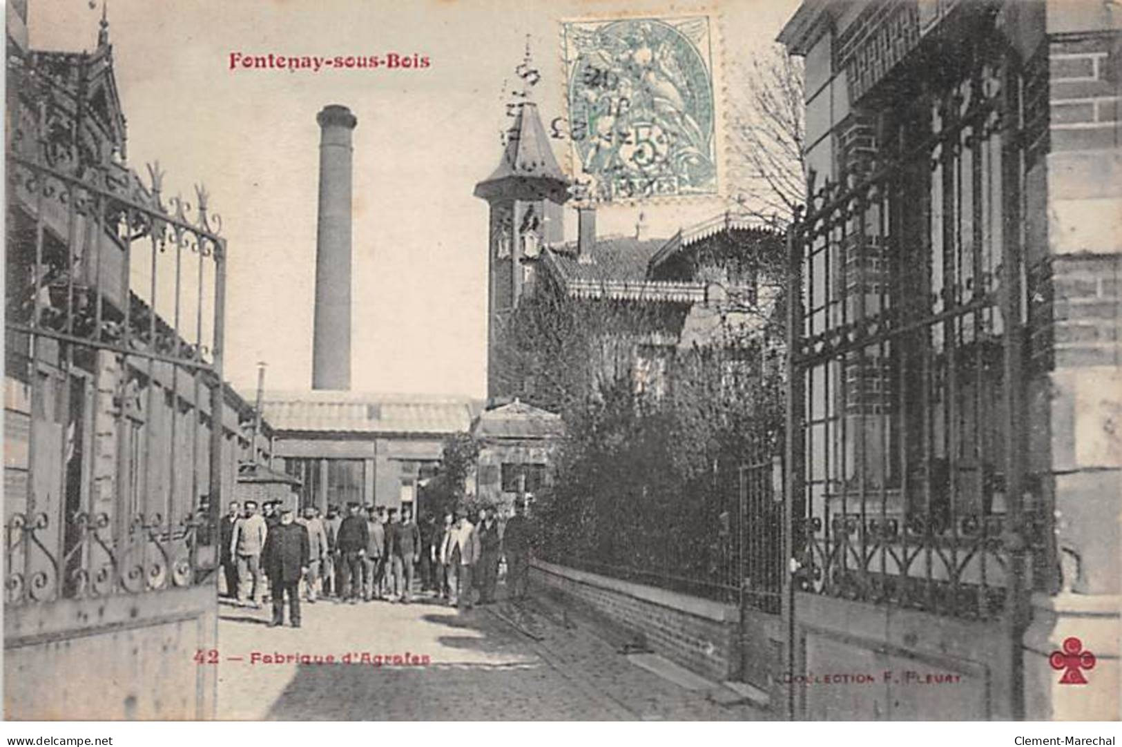 FONTENAY SOUS BOIS - Fabrique D'Agraphes - F. Fleury - Très Bon état - Fontenay Sous Bois