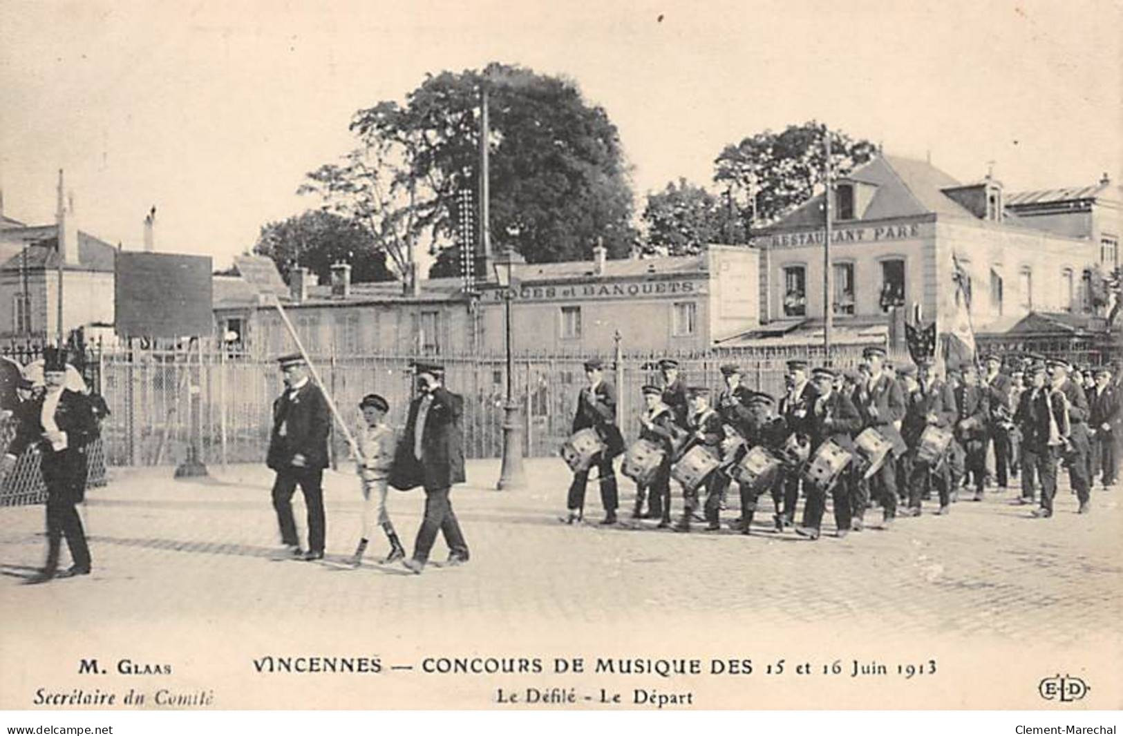 VINCENNES - Concours De Musique Des 15 Et 16 Juin 1913 - Le Défilé - Le Départ - Très Bon état - Vincennes