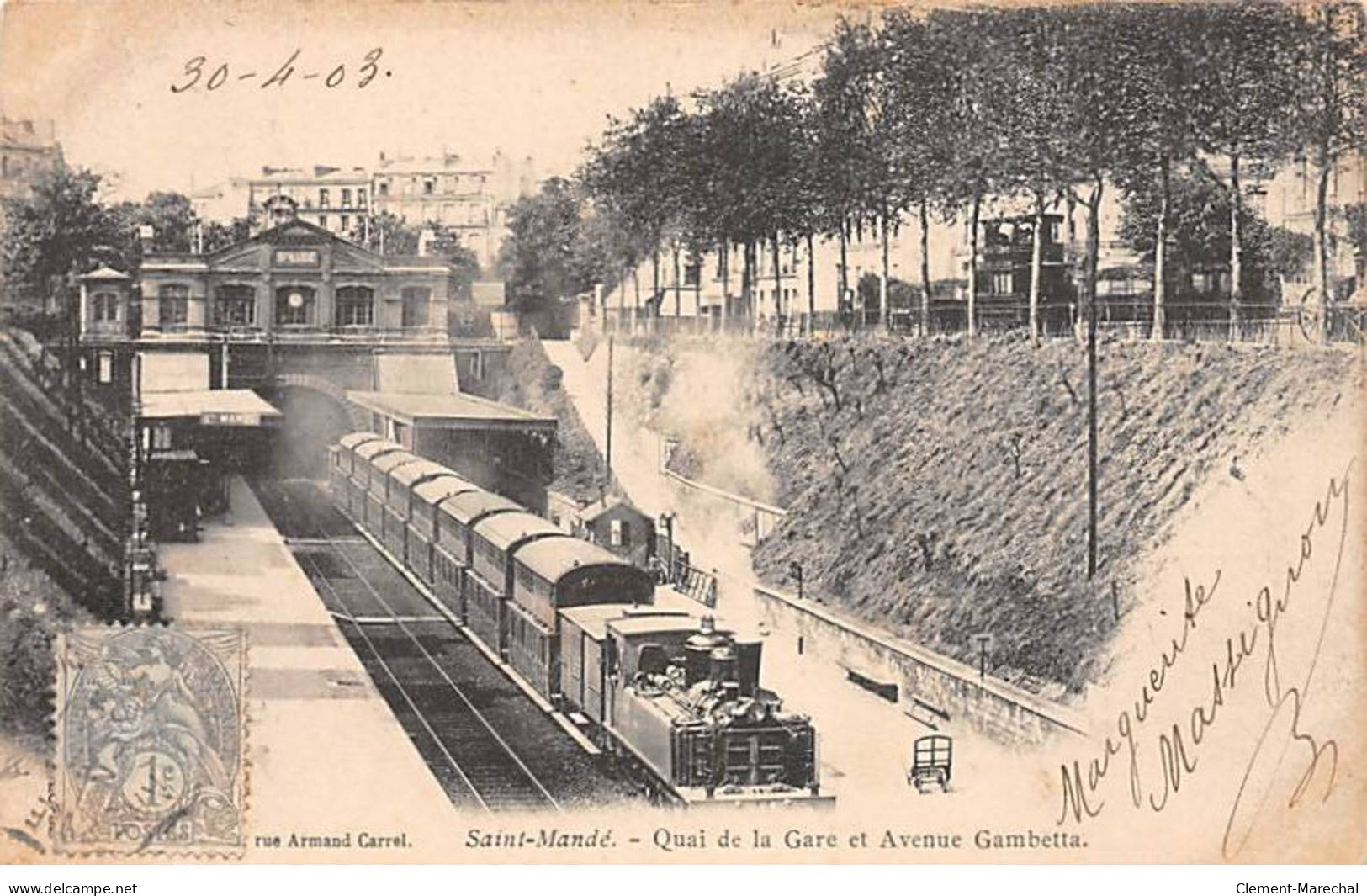 SAINT MANDE - Quai De La Gare Et Avenue Gambetta - Très Bon état - Saint Mande