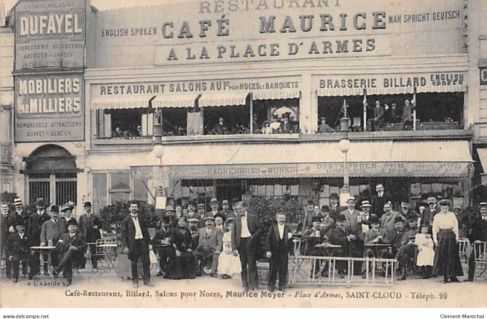 SAINT CLOUD - Café Restaurant, Maurice Meyer - Très Bon état - Saint Cloud