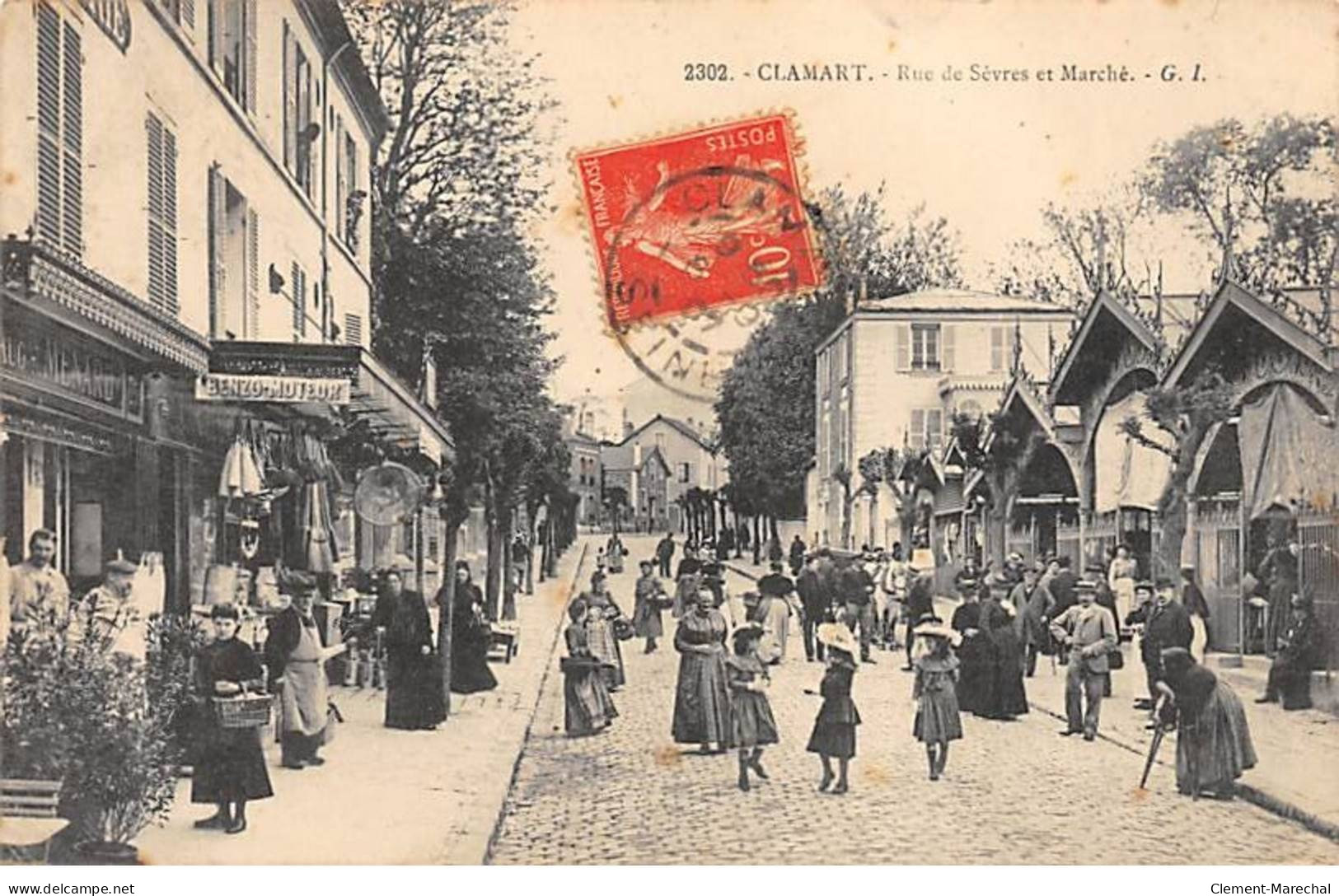 CLAMART - Rue De Sèvres Et Marché - état - Clamart