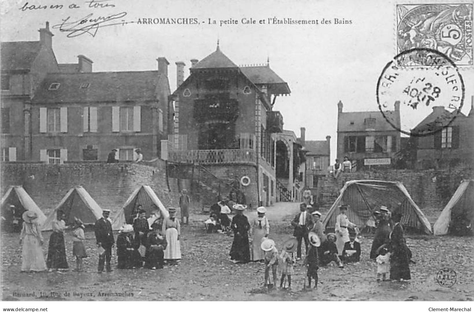 ARROMANCHES - La Petite Cale Et L'Etablissement Des Bains - Très Bon état - Arromanches