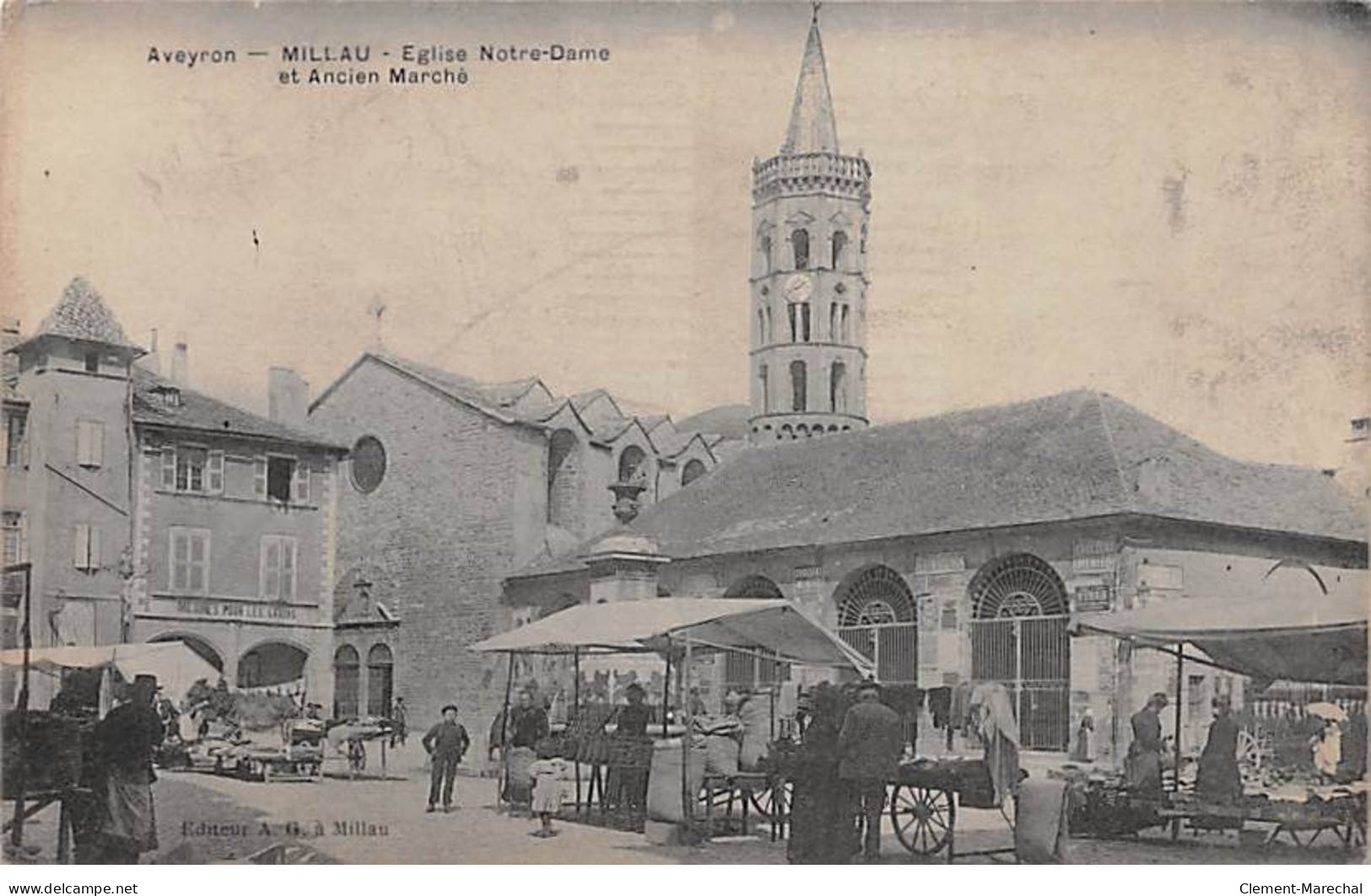 MILLAU - Eglise Notre Dame Et Ancien Marché - Très Bon état - Millau