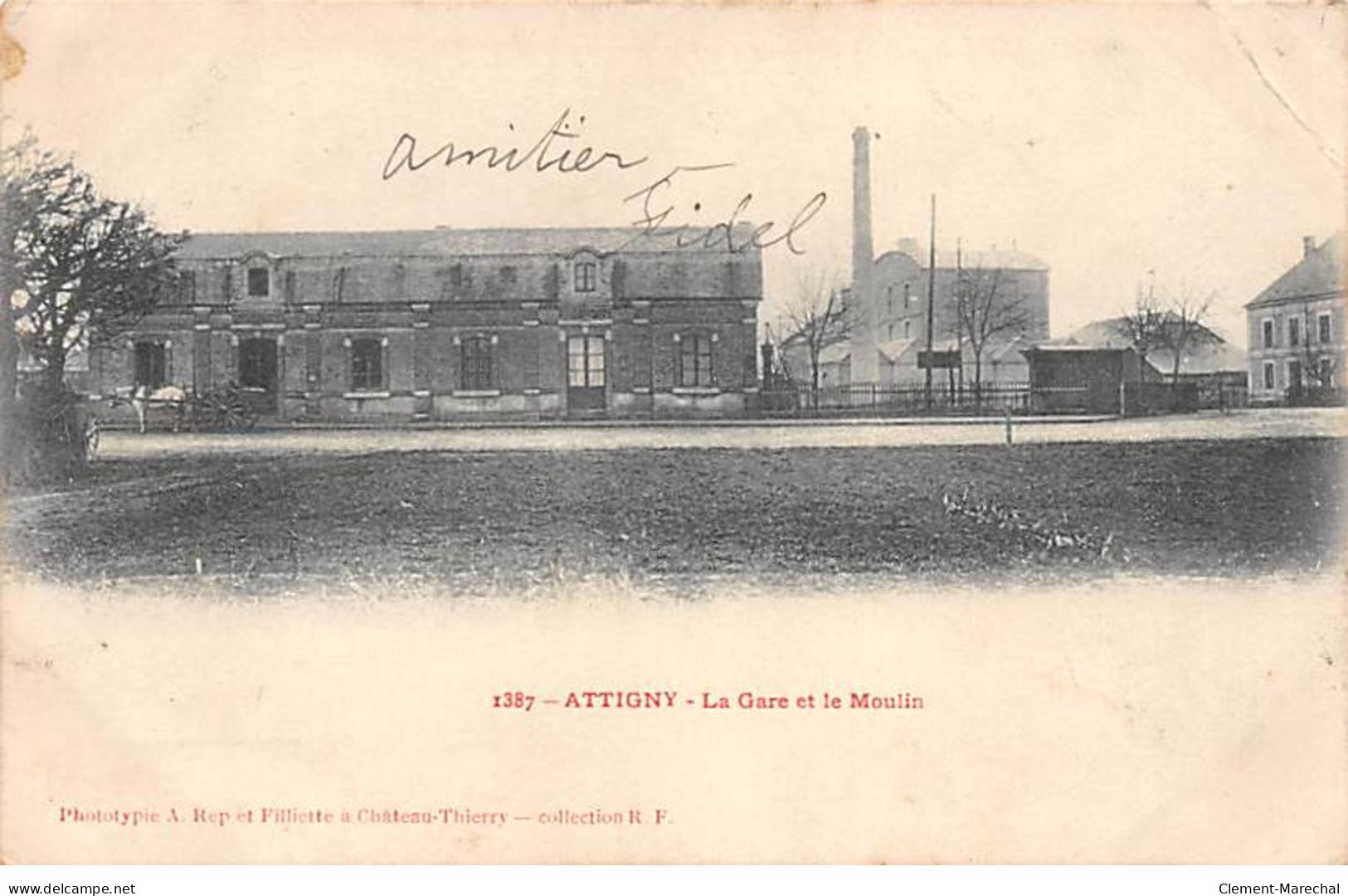 ATTIGNY - La Gare Et Le Moulin - état - Attigny