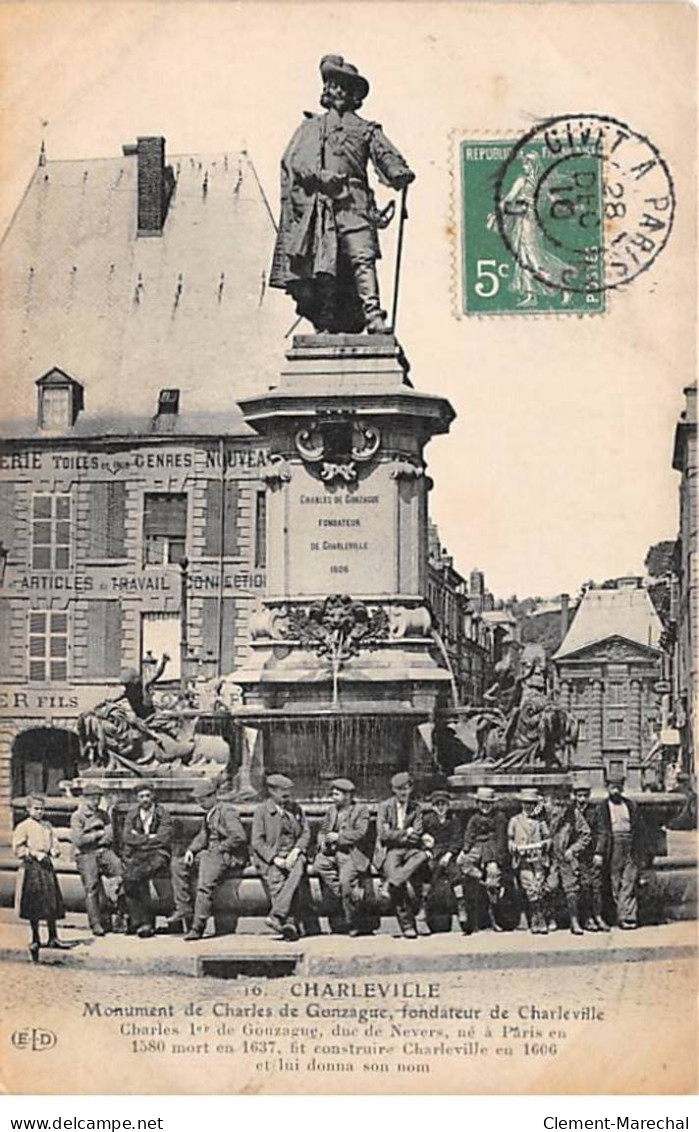 CHARLEVILLE - Monument De Charles De Gonzague - Très Bon état - Charleville