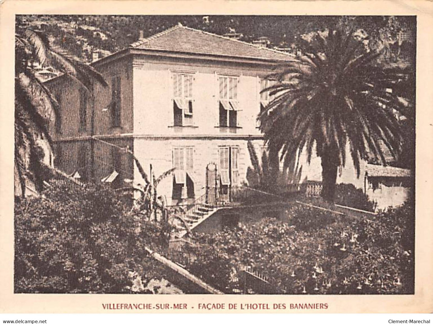 VILLEFRANCHE SUR MER - Façade De L'Hôtel Des Bananiers - état - Villefranche-sur-Mer