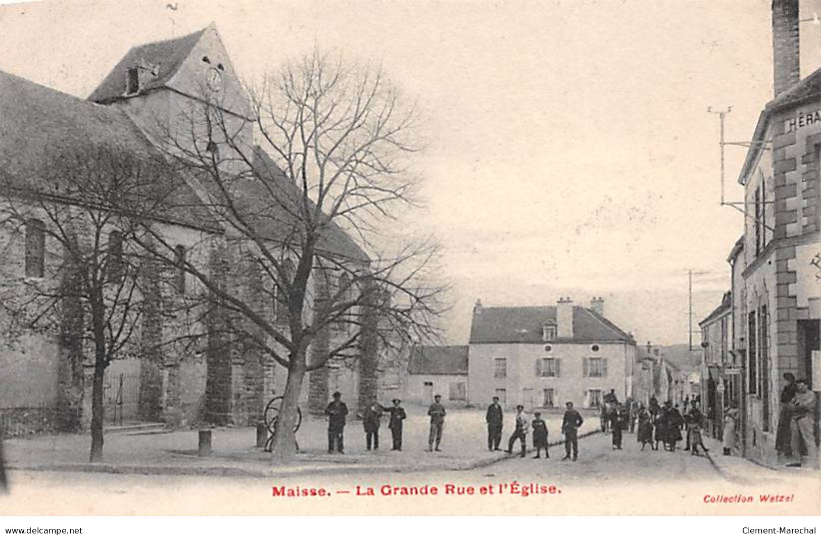 MAISSE - La Grande Rue Et L'Eglise - Très Bon état - Other & Unclassified
