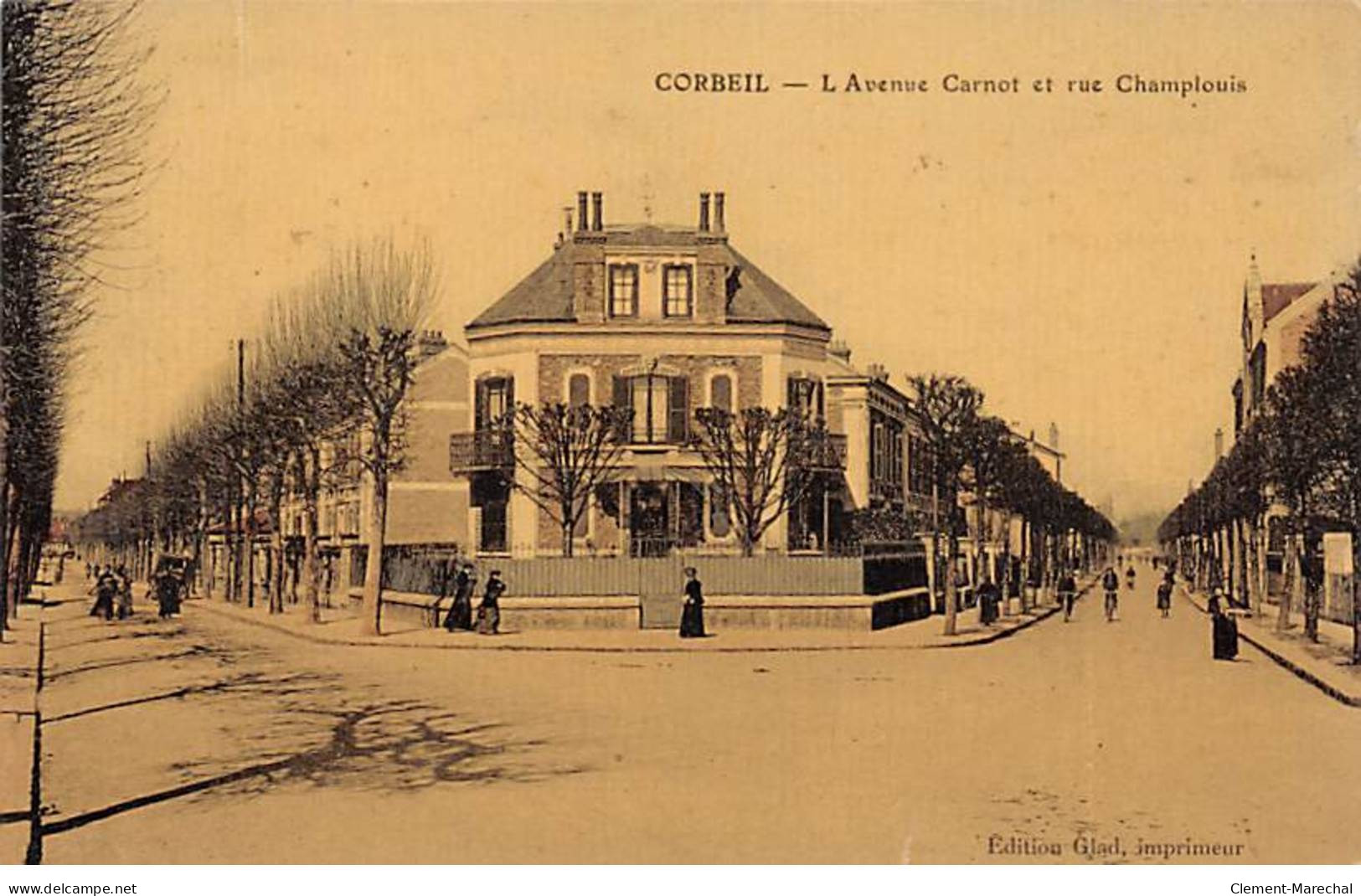 CORBEIL - L'Avenue Carnot Et Rue Champloux - Très Bon état - Corbeil Essonnes