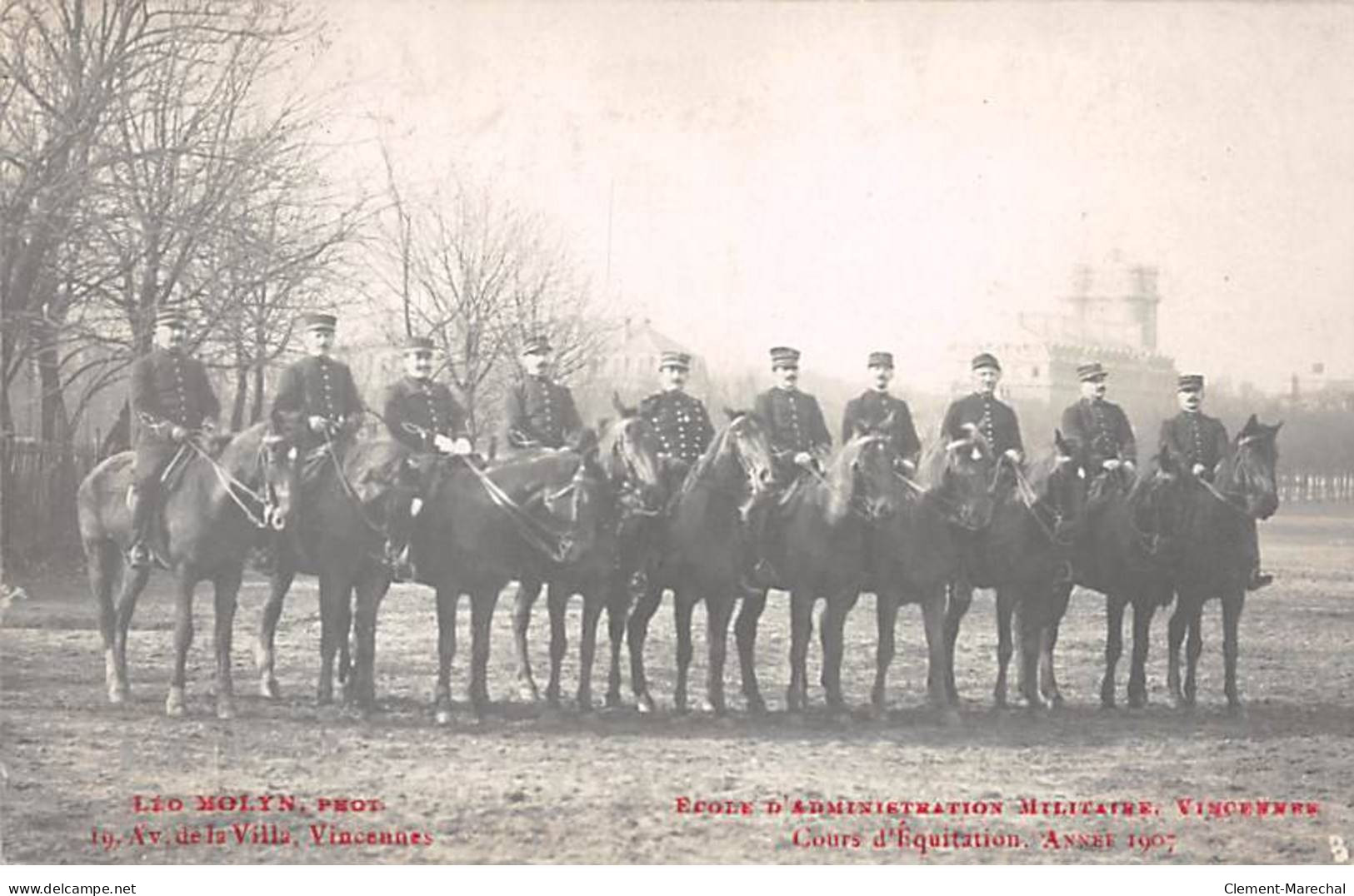 VINCENNES - Ecole D'Administration Militaire - Cours D'Equitation, Année 1907 - Très Bon état - Vincennes