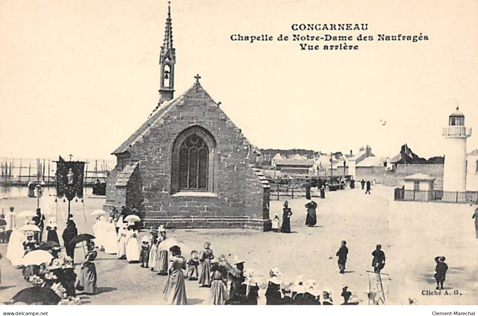 CONCARNEAU - Chapelle De Notre Dame Des Naufragés - Vue Arrière - Très Bon état - Concarneau