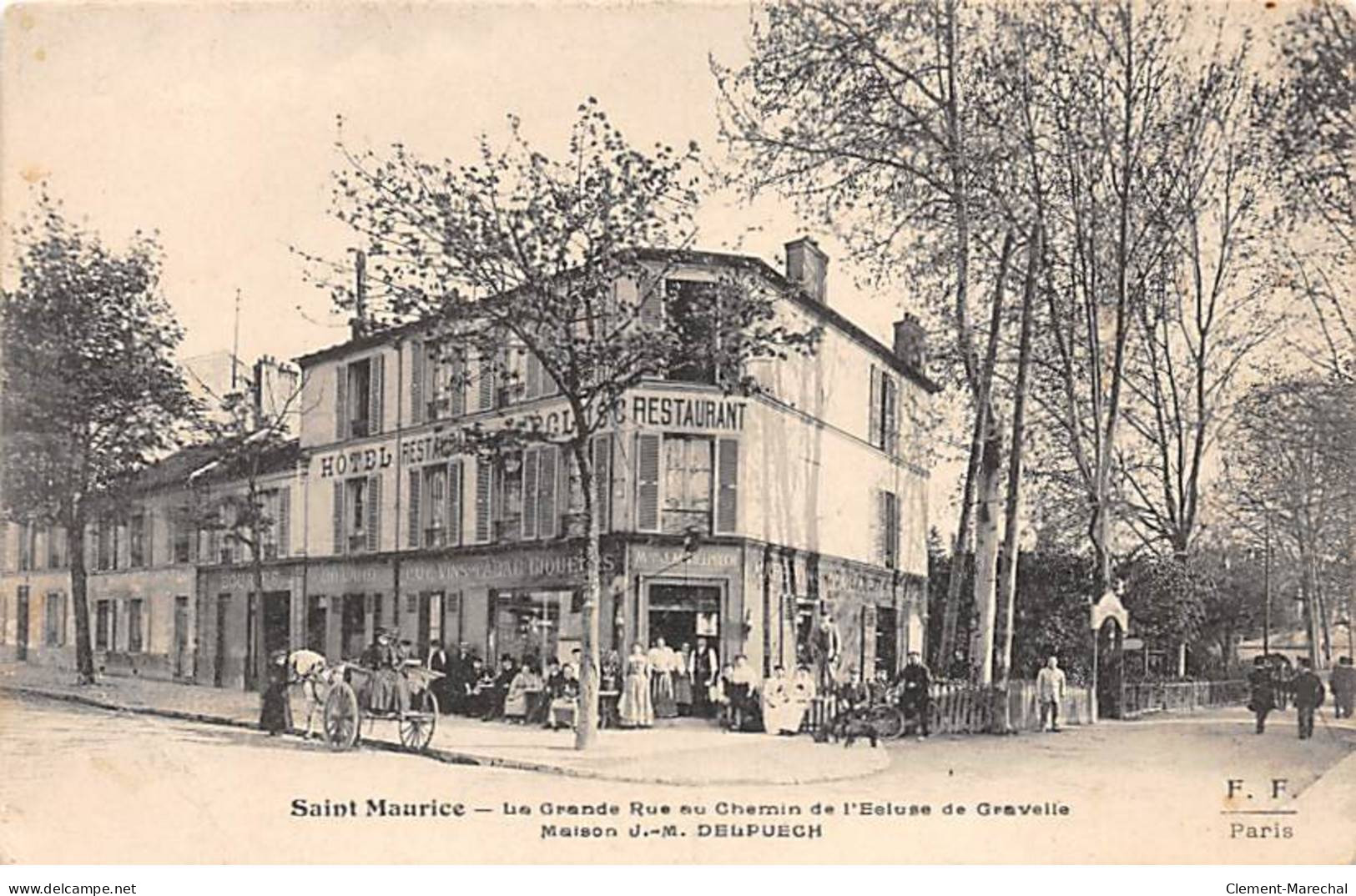 SAINT MAURICE - La Grande Rue Au Chemin De L'Ecluse De Gravelle - F. F. - état - Saint Maurice