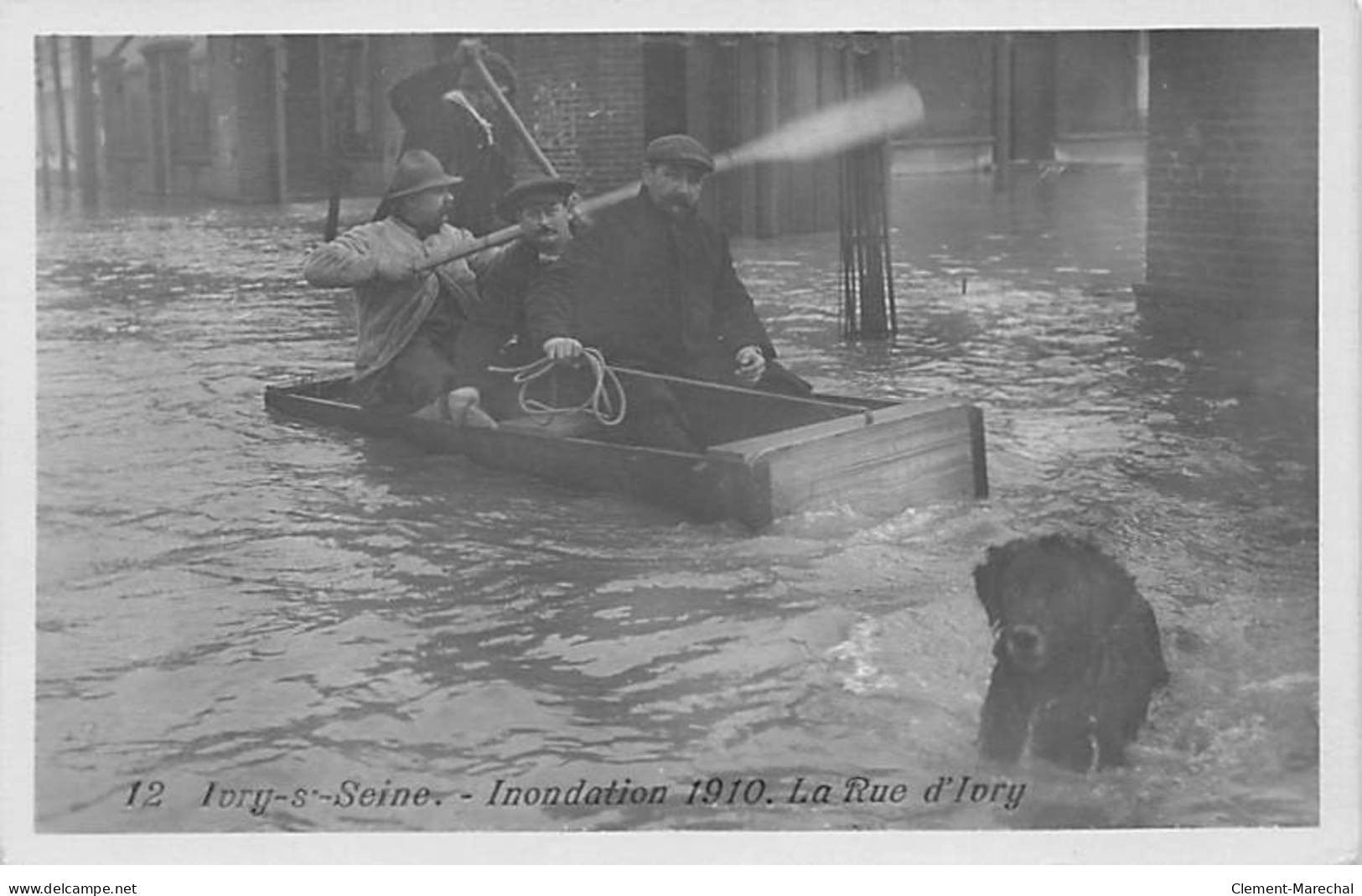 IVRY SUR SEINE - Inondation 1910 - La Rue D'Ivry - Très Bon état - Ivry Sur Seine