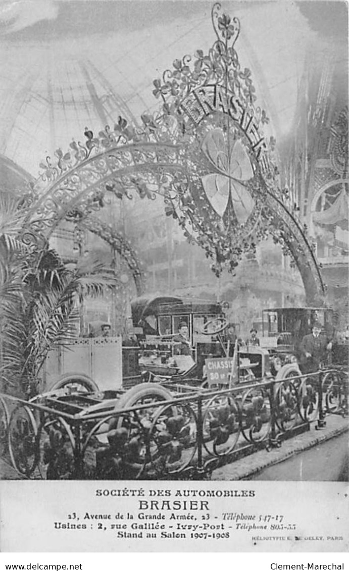 IVRY - Stand Au Salon 1907 1908 - Société Des Automobiles BRASIER - Très Bon état - Ivry Sur Seine