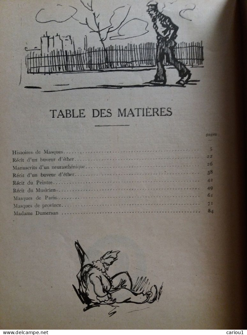 C1 Jean LORRAIN - HISTOIRES DE MASQUES Illustre RENEFER Modern Bibliotheque PORT INCLUS France - 1901-1940