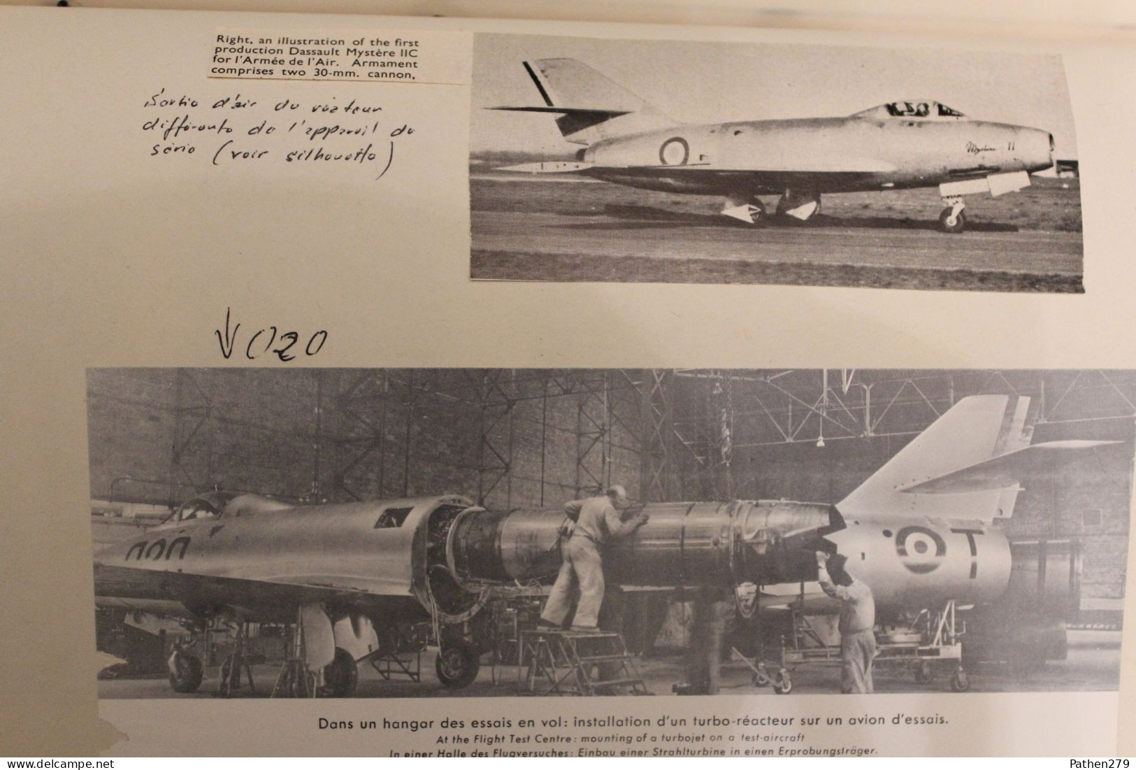 Dossier avion français Marcel Dassault MD.452 Mystère I et II et Mystère de nuit