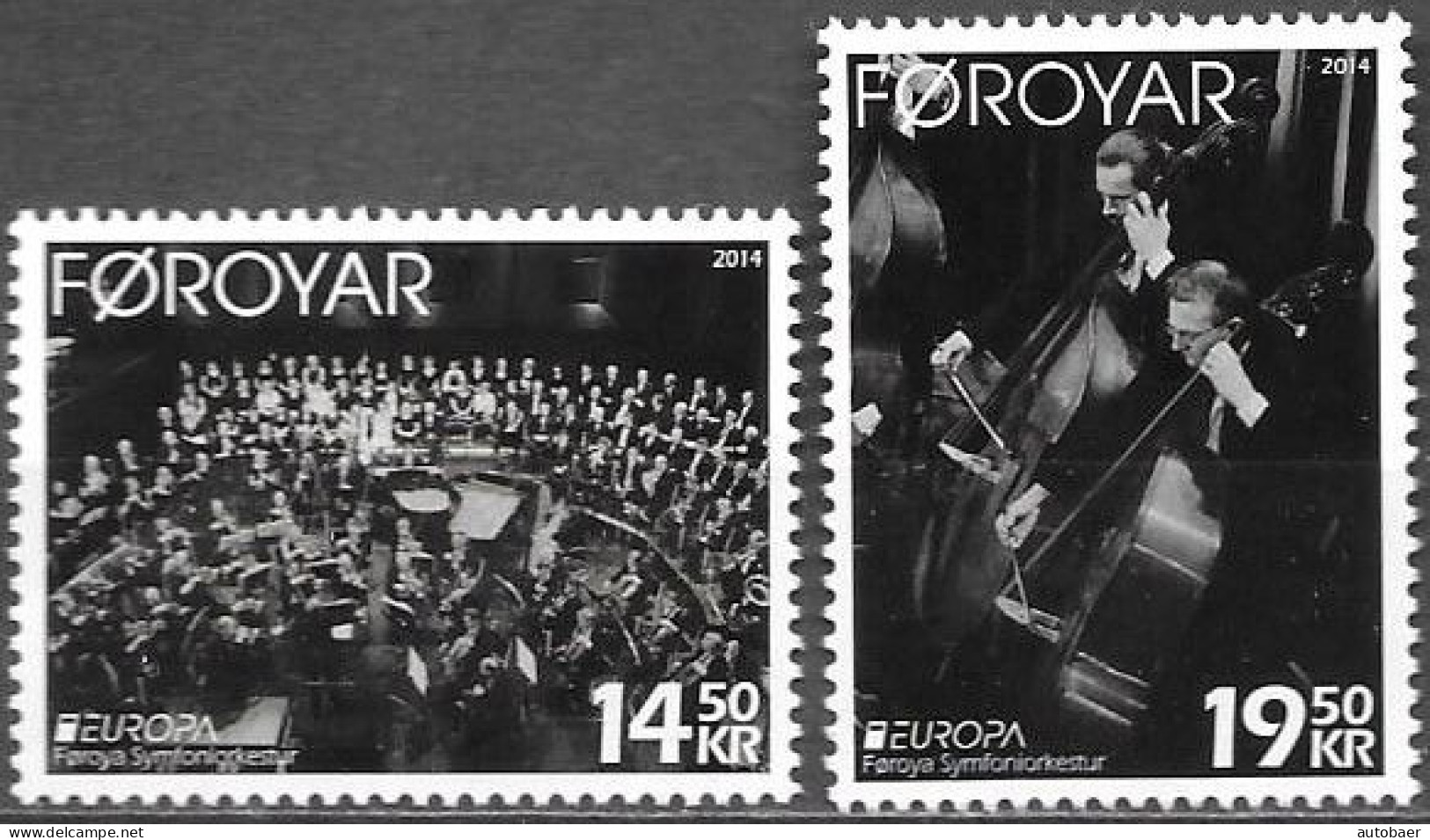 Faroe Faroer Faeroe Féroé Färöer 2014 Europa Cept Music Instruments Mi.no. 804-05 MNH Neuf ** Postfrisch - 2014