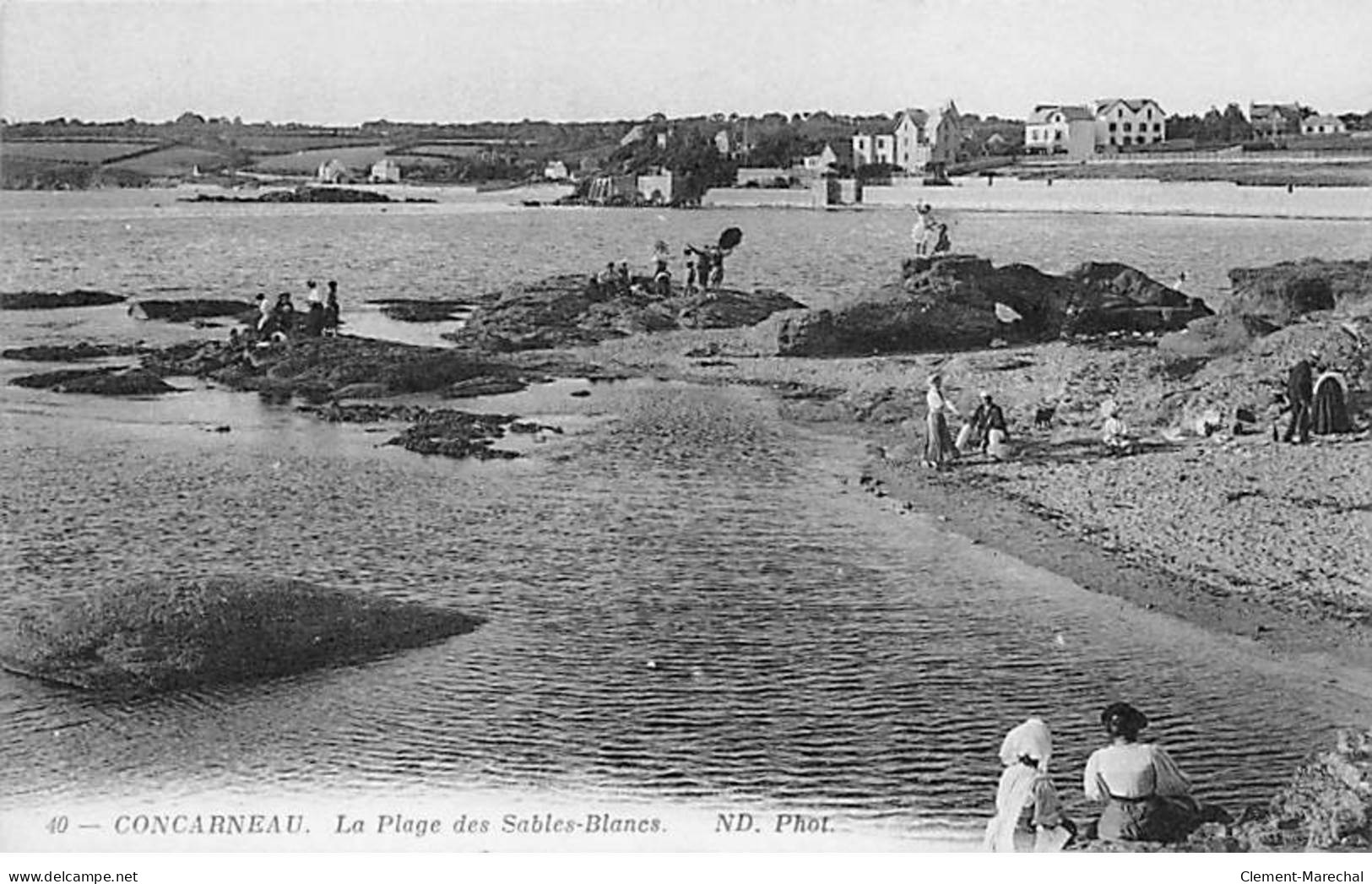 CONCARNEAU - La Plage Des Sables Blancs - Très Bon état - Concarneau