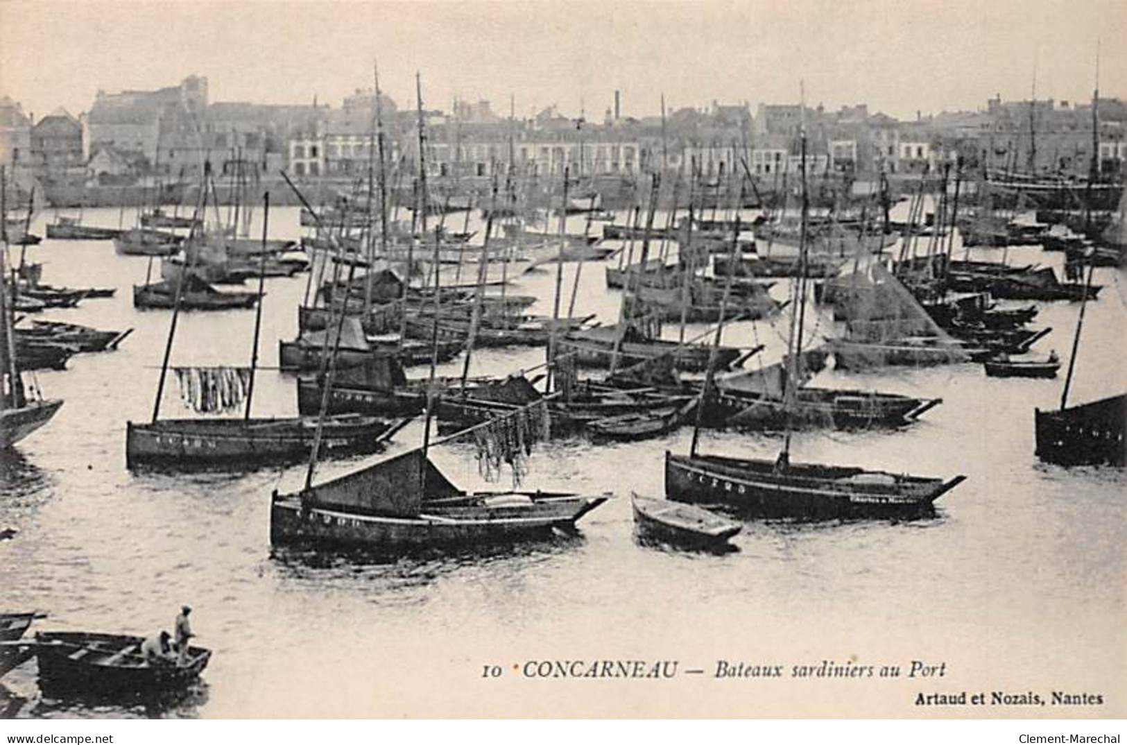 CONCARNEAU - Bateaux Sardiniers Au Port - Très Bon état - Concarneau