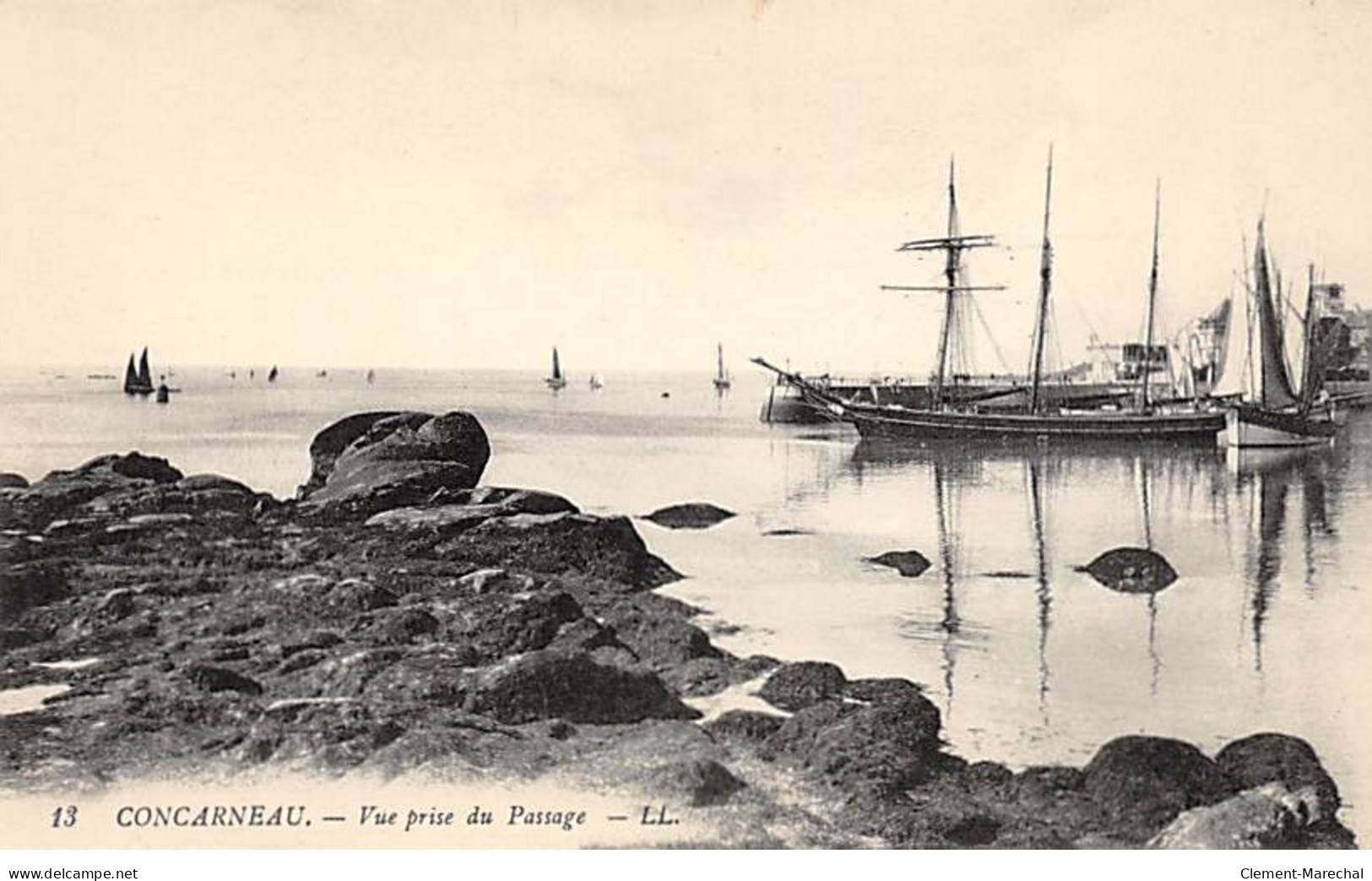 CONCARNEAU - Vue Prise Du Passage - Très Bon état - Concarneau